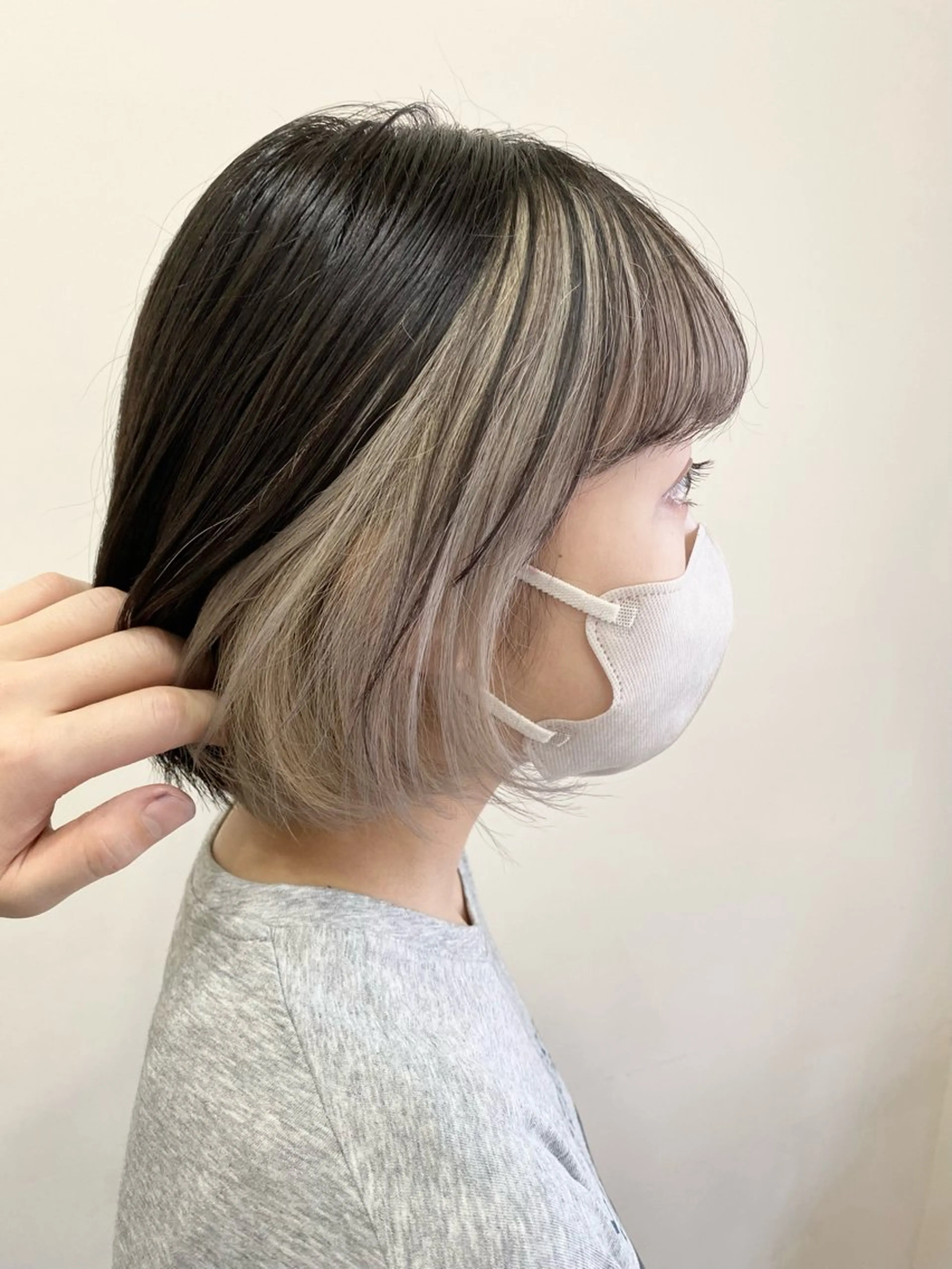 ショート カラー ヘアカラー トリートメント 服部 樹季のヘアスタイル