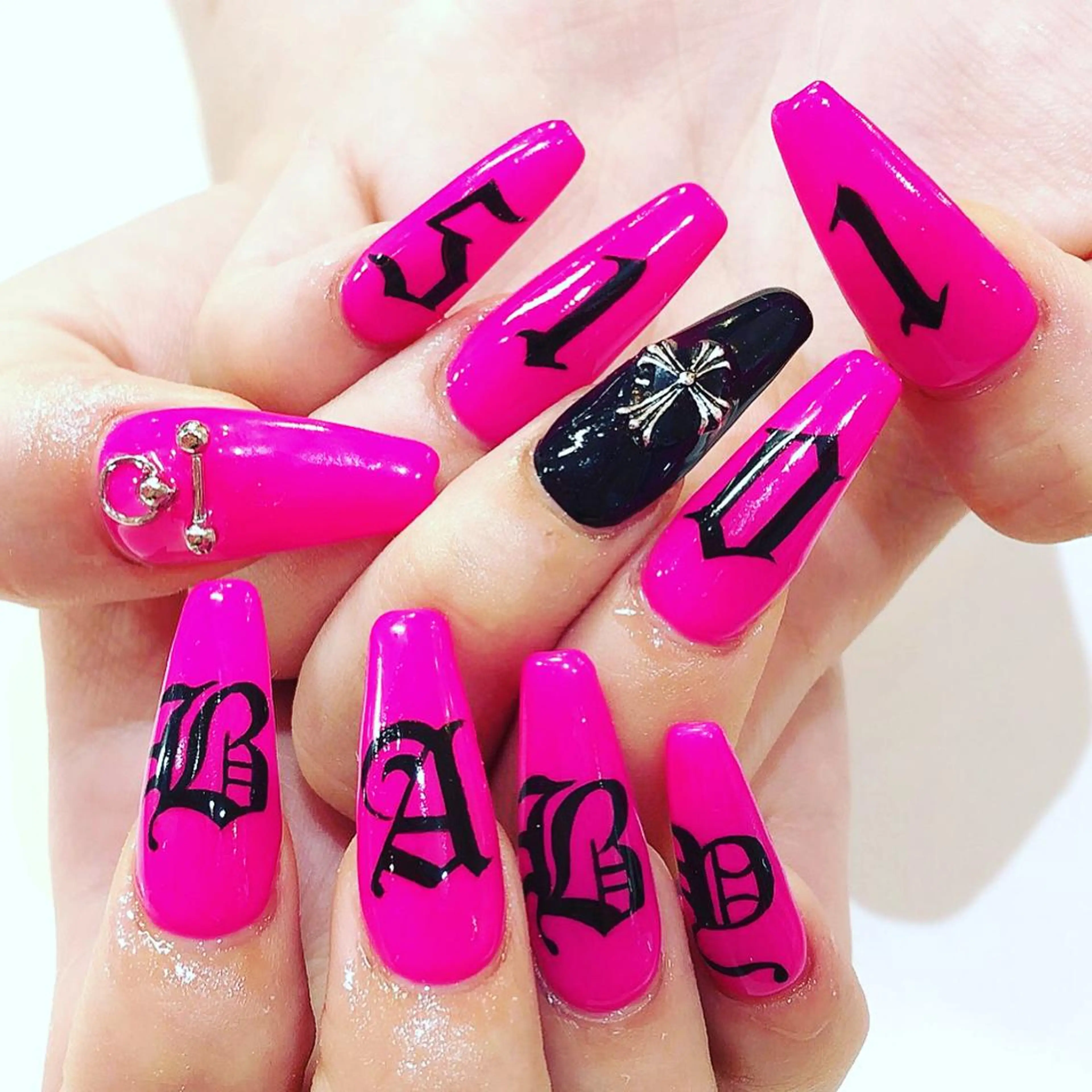 ロング カラー メンズ キッズ ネイル NAILSGOGO shibuyaのネイルデザイン