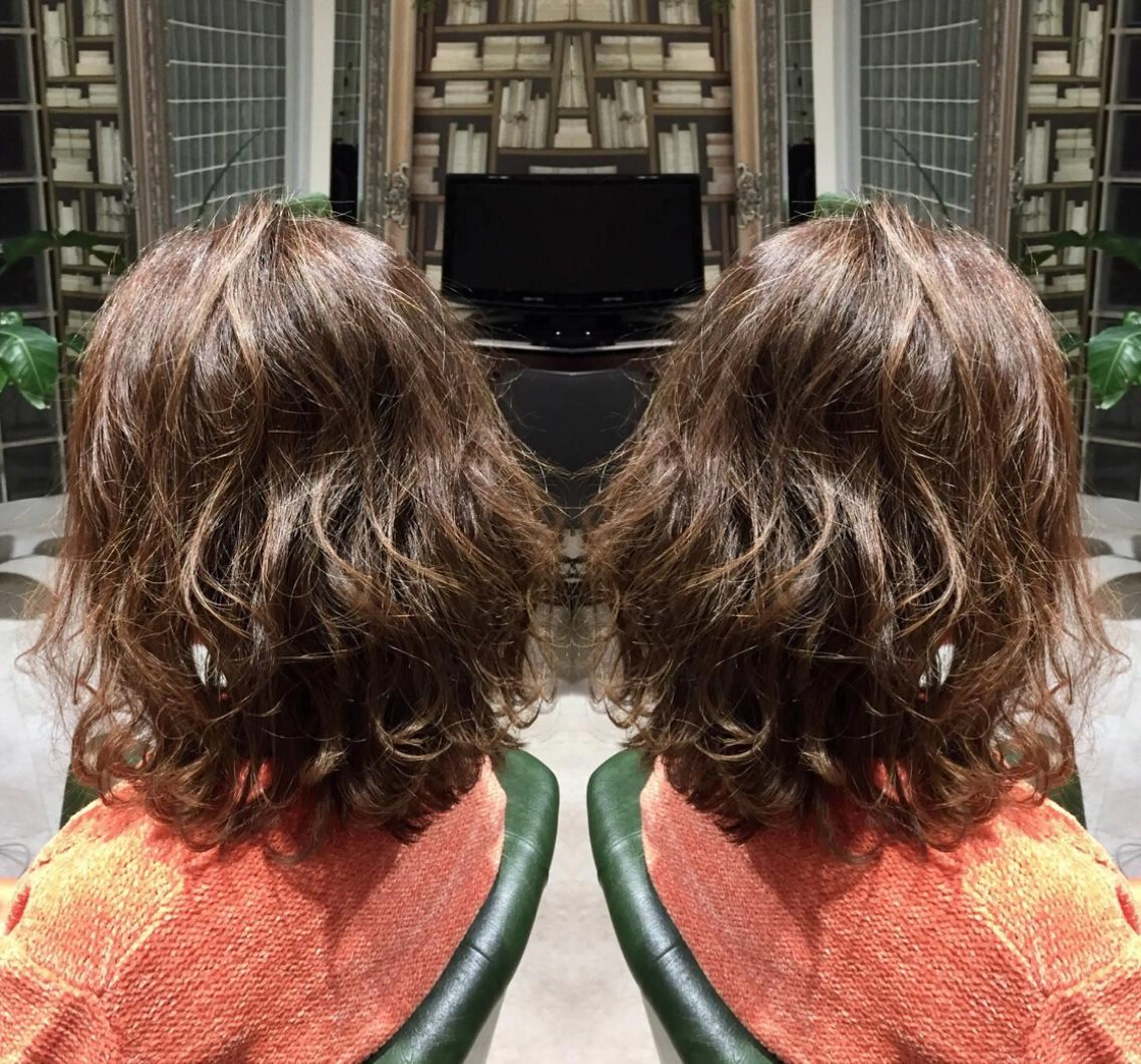 ミディアム カラー パーマ ヘアアレンジ tocca所属・毎月通える価格♪ 杉本真基のヘアスタイル