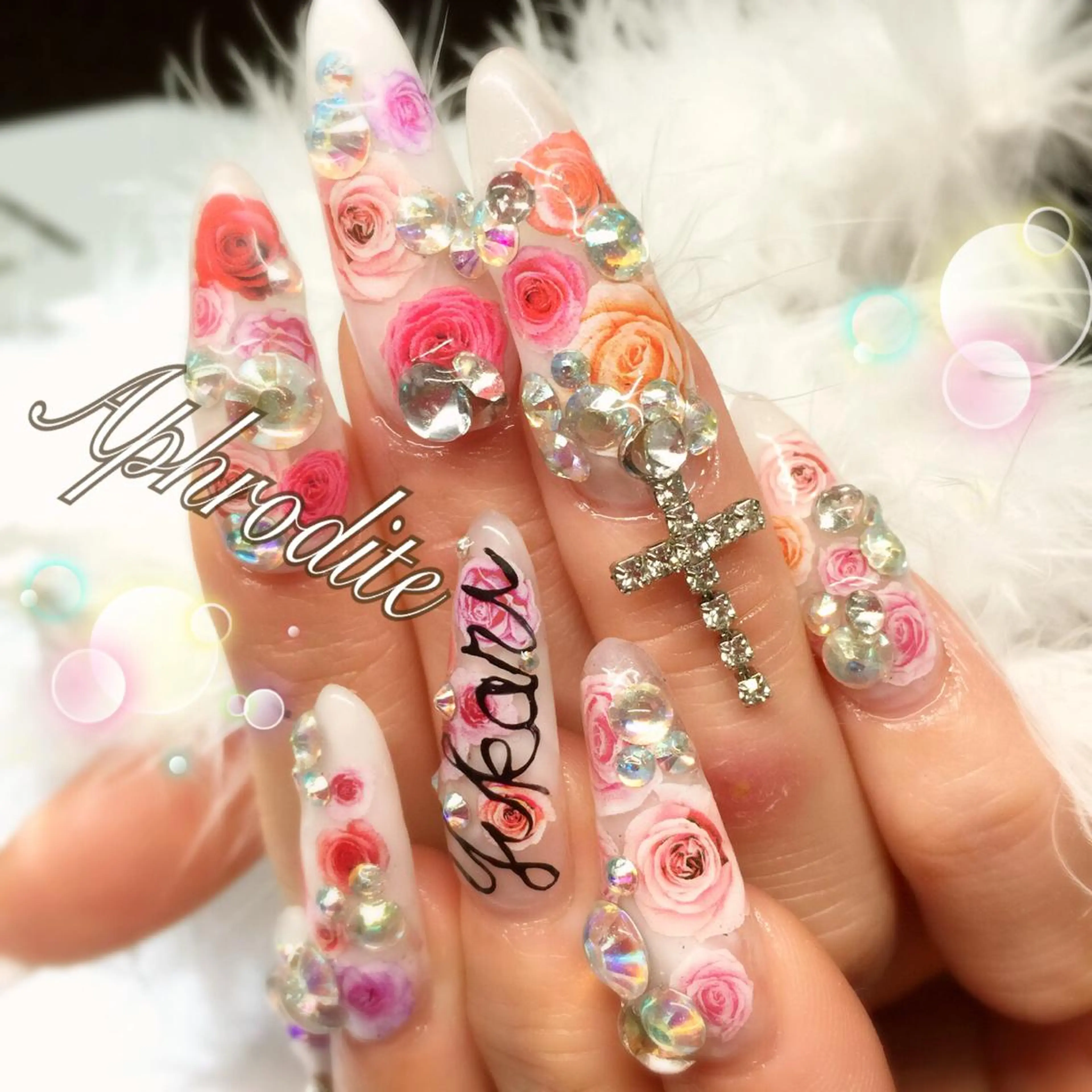 ネイル アートネイル スカルプネイル APHRODITE Nagisaのネイルデザイン