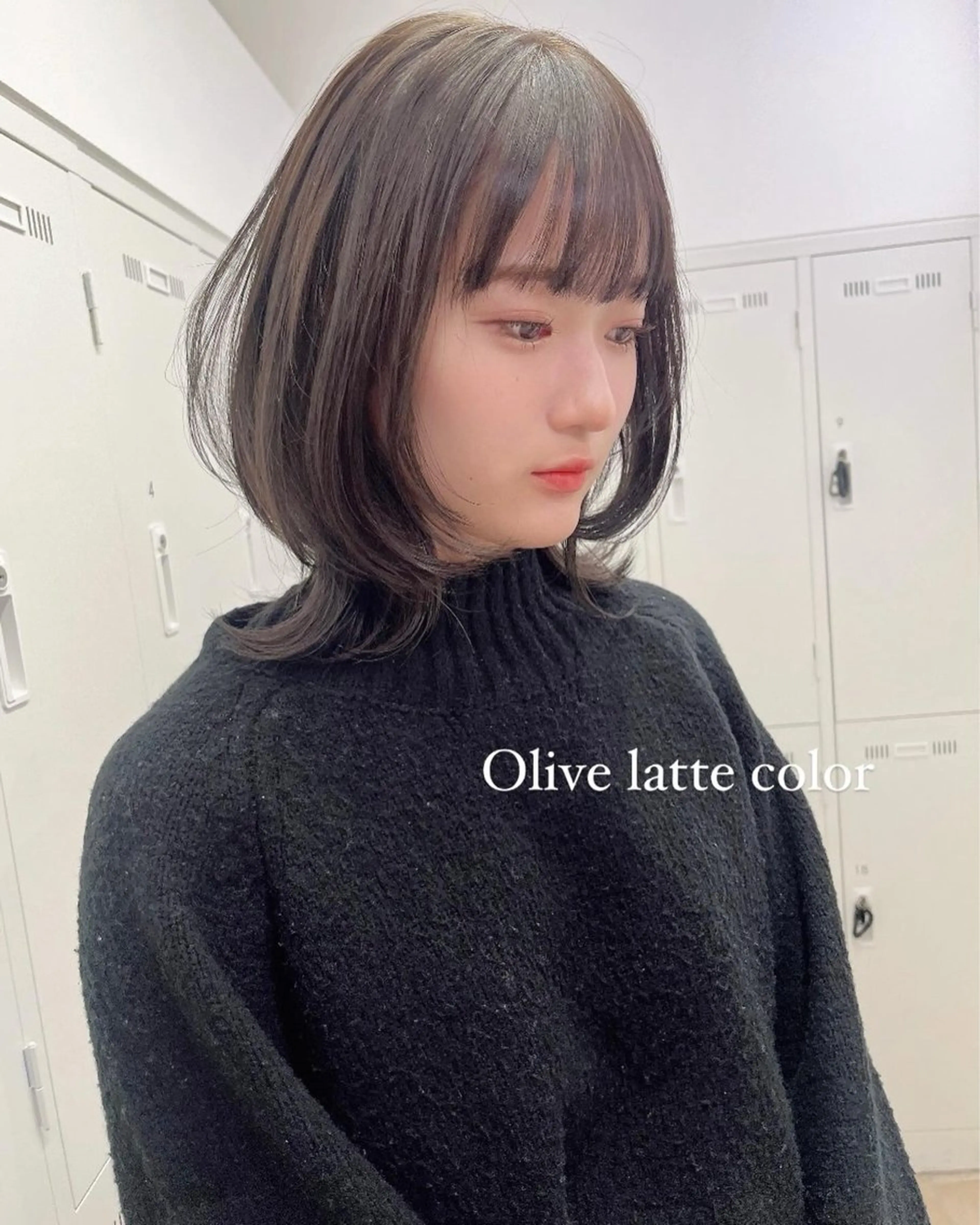 ミディアム カラー ミディアムレイヤー レイヤーカット カット ヘアカラー 西山梨々/ボブ/ ショート/レイヤーのヘアスタイル