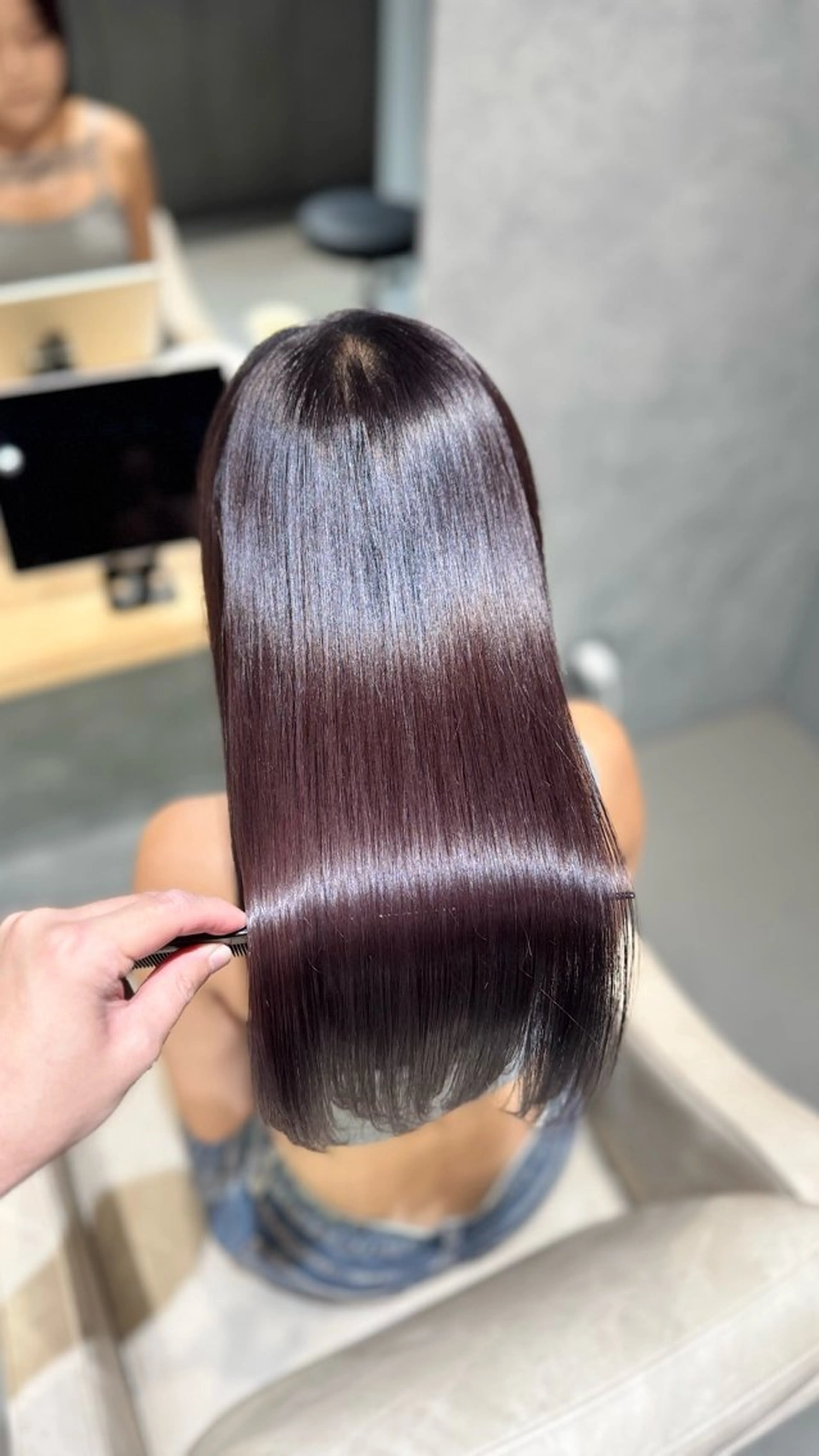 ロング 縮毛矯正 shinka　omotesando所属・ブリーチ縮毛矯正 /髪質改善/タイチのヘアスタイル