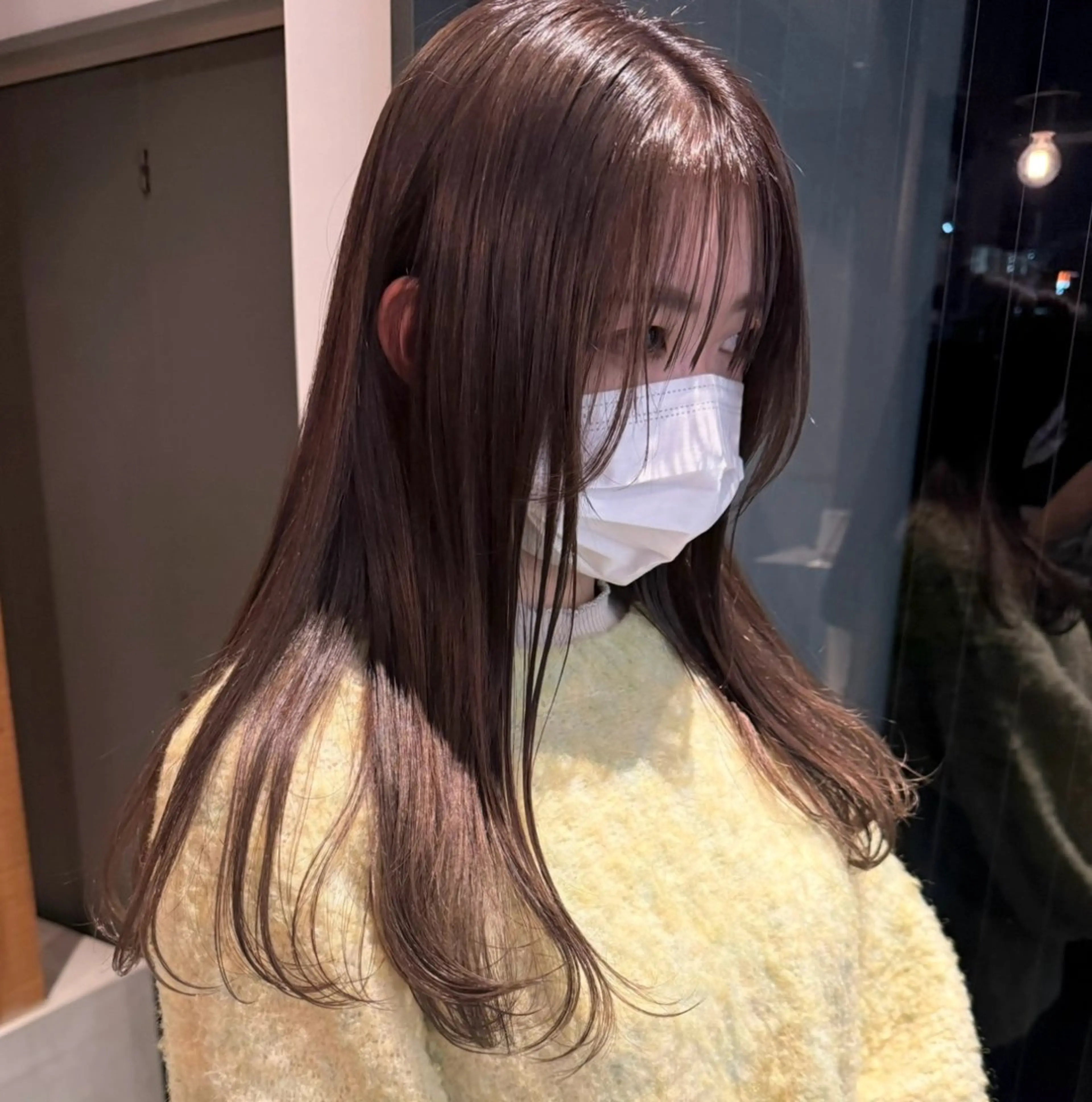 ロング ロング 縮毛矯正 beni yumikoのヘアスタイル