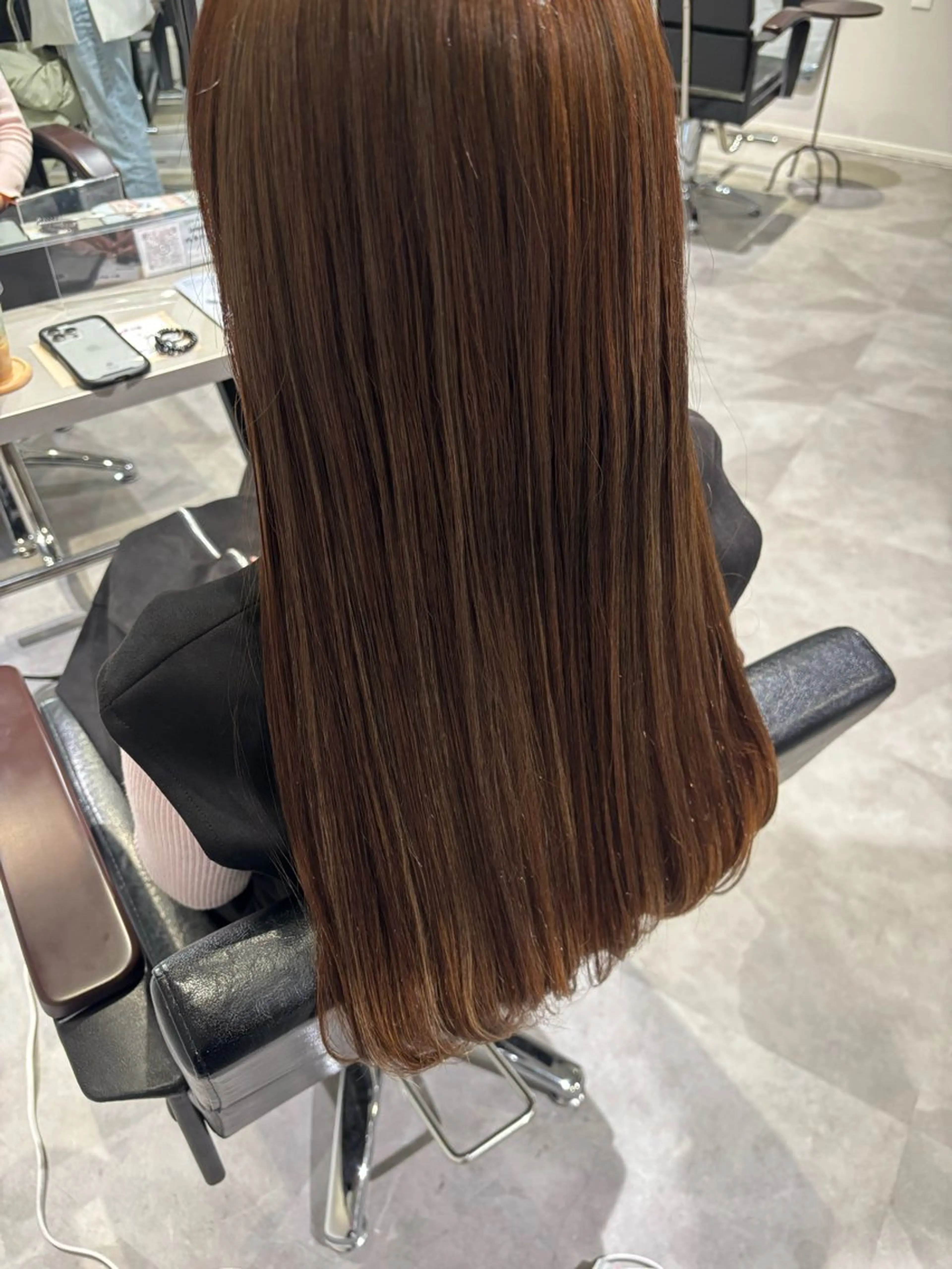 ロング ハイライト カット ヘアカラー トリートメント 長尾ゆりの/ボブ/ ベージュ/ハイトーンのヘアスタイル