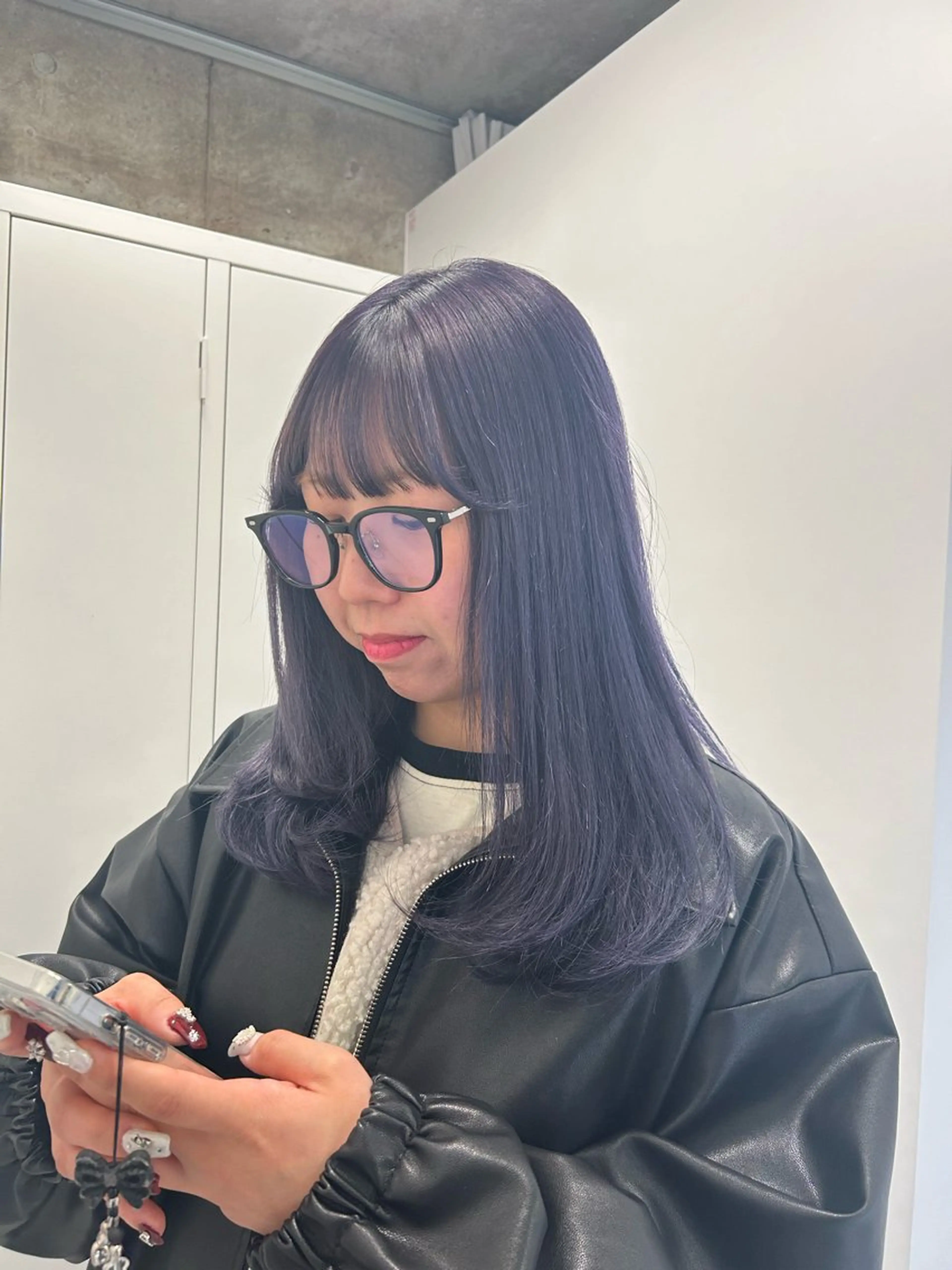 セミロング ヘアカラー カラー/エクステ 🤍ルナのヘアスタイル