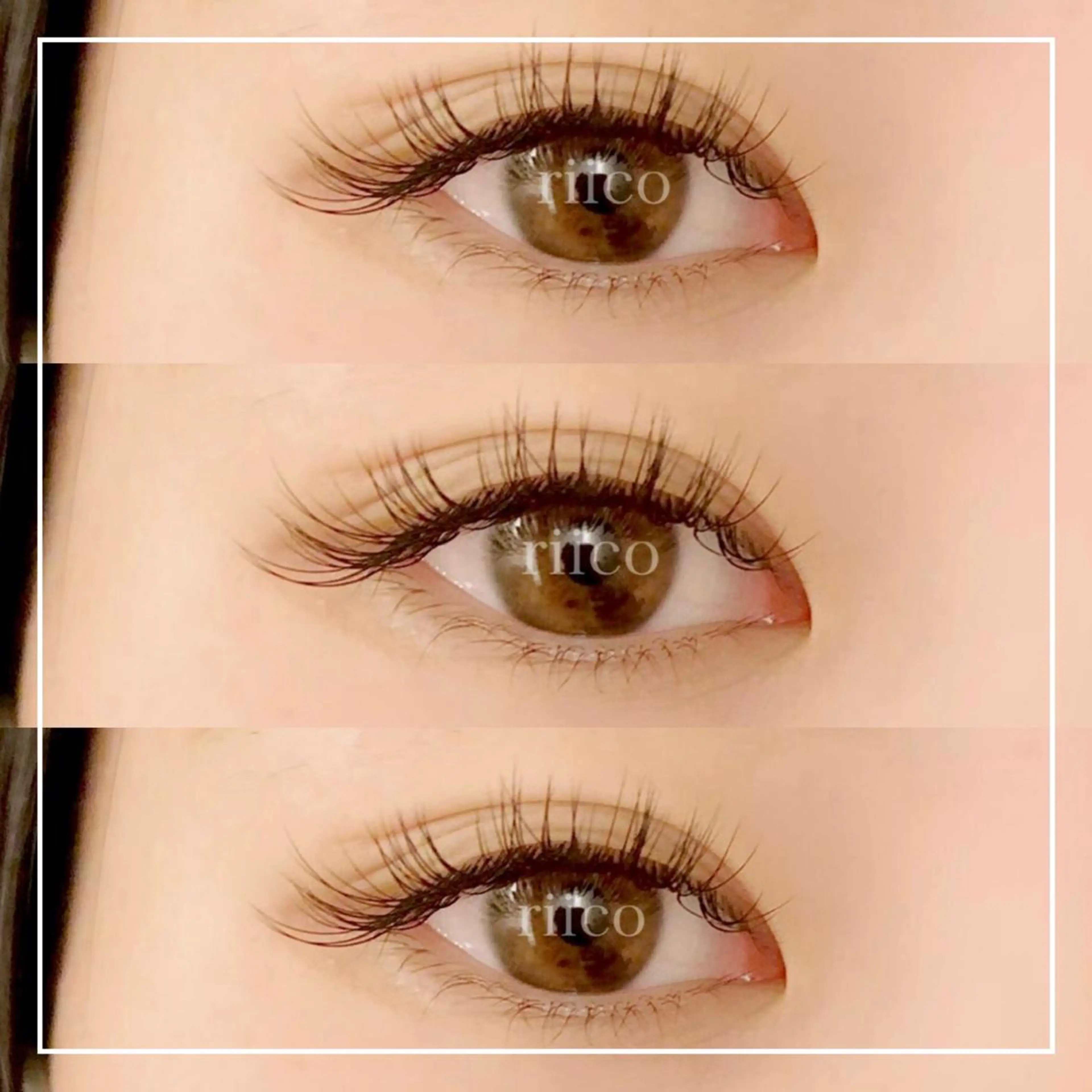 マツエク・マツパ マツエク KNACK eye lash RISAのマツエク・マツパデザイン