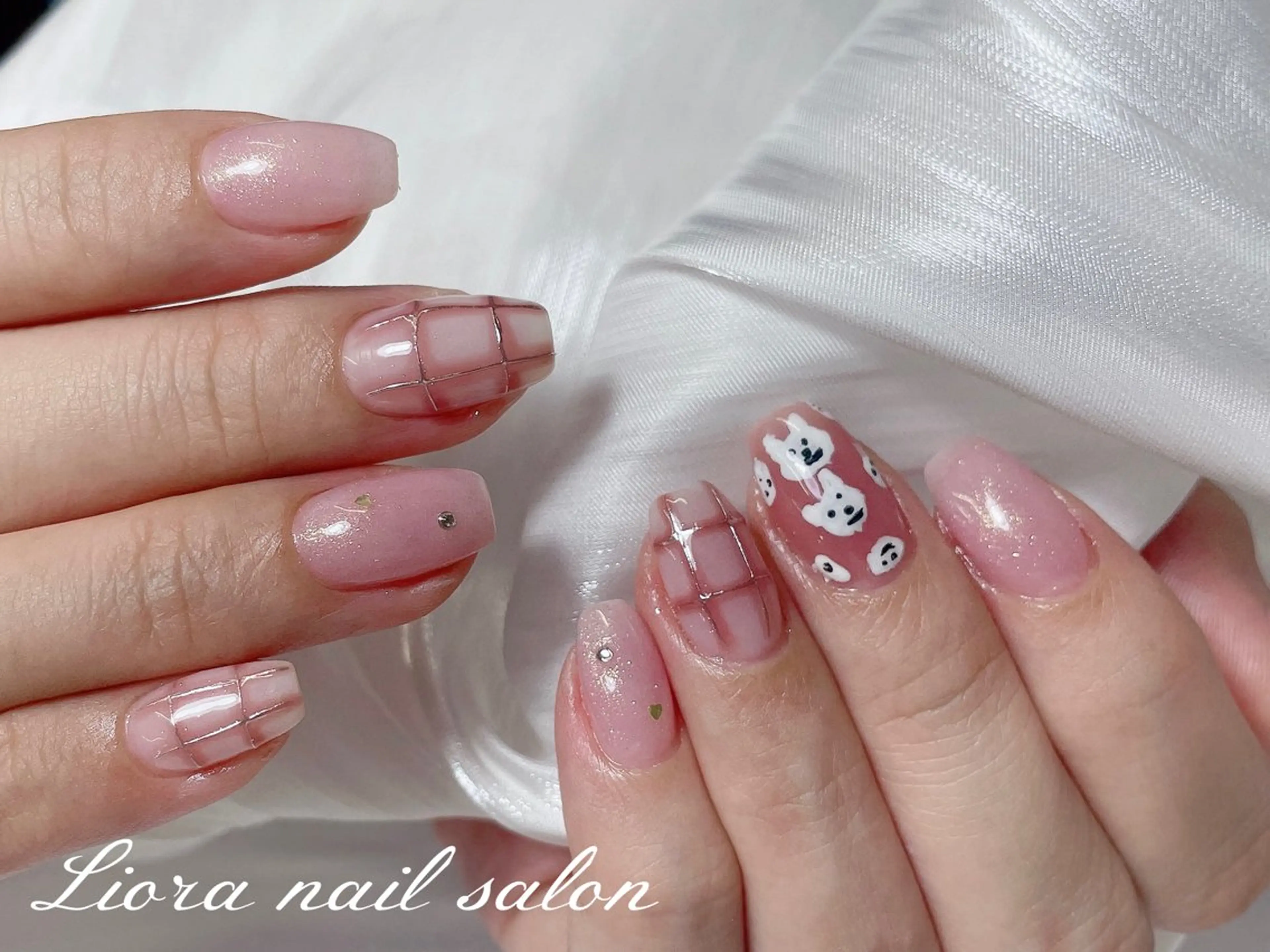 ネイル チークネイル フットネイル フレンチネイル ジェルネイル ガーリー ハンドネイル Liora ネイルサロン所属・Liora nail salonのネイルデザイン