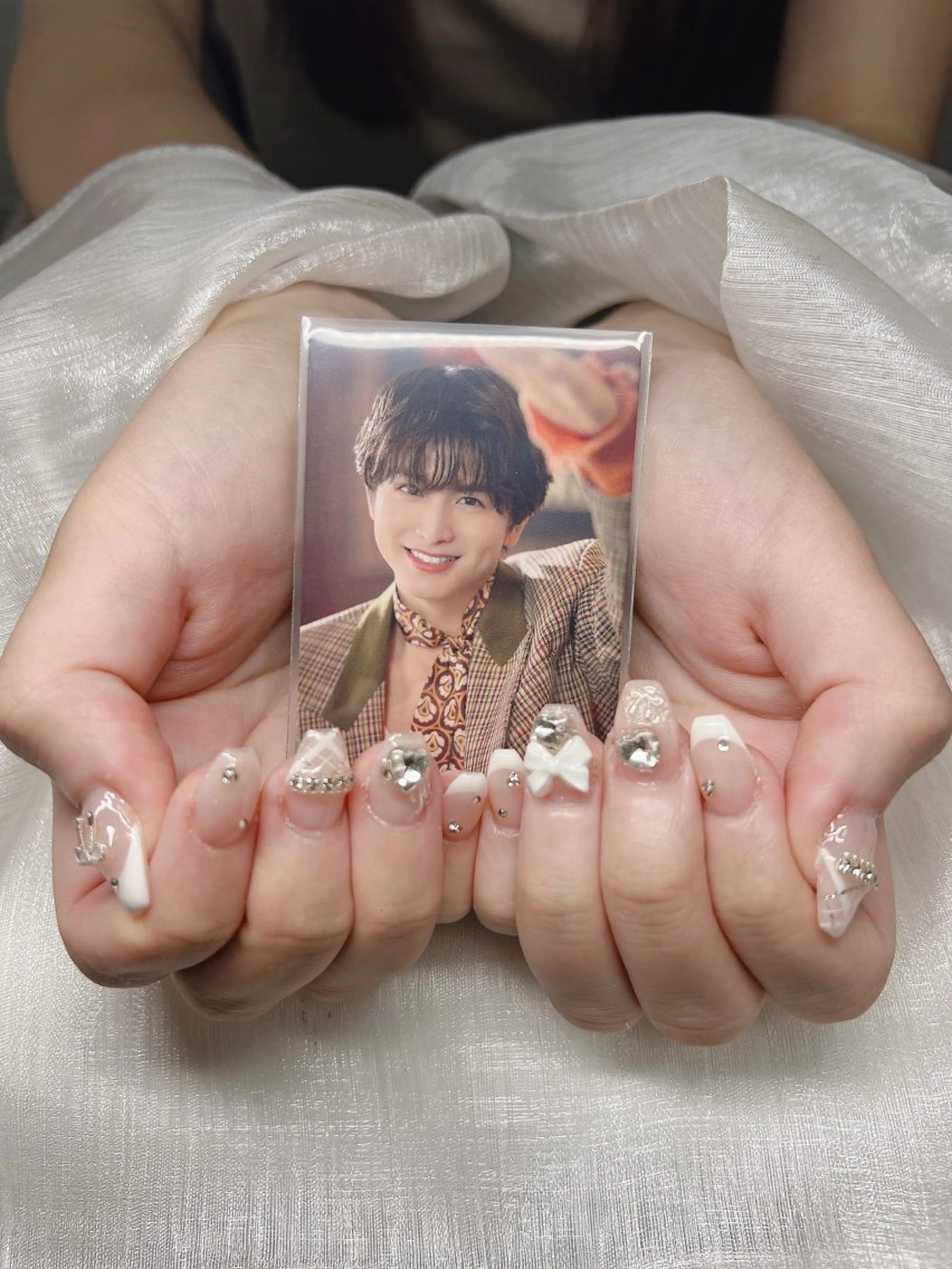 ネイル 長さ出し グラデーション キラキラネイル マグネットネイル ニュアンスネイル ハンドネイル Lee Nails チップ長さだし専門店のネイルデザイン