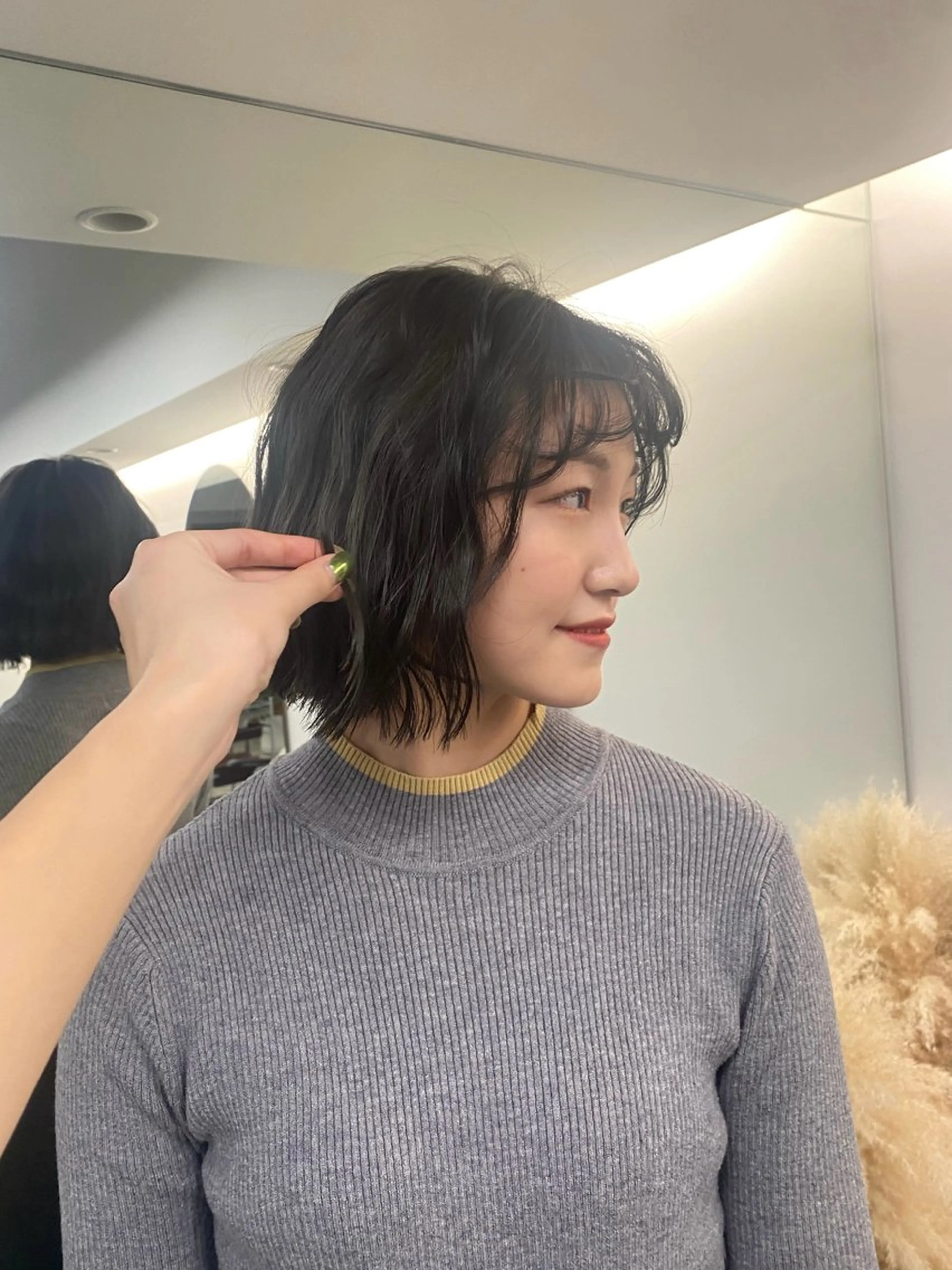 ショート ボブ sara/レイヤ ーカット【蔵前】のヘアスタイル