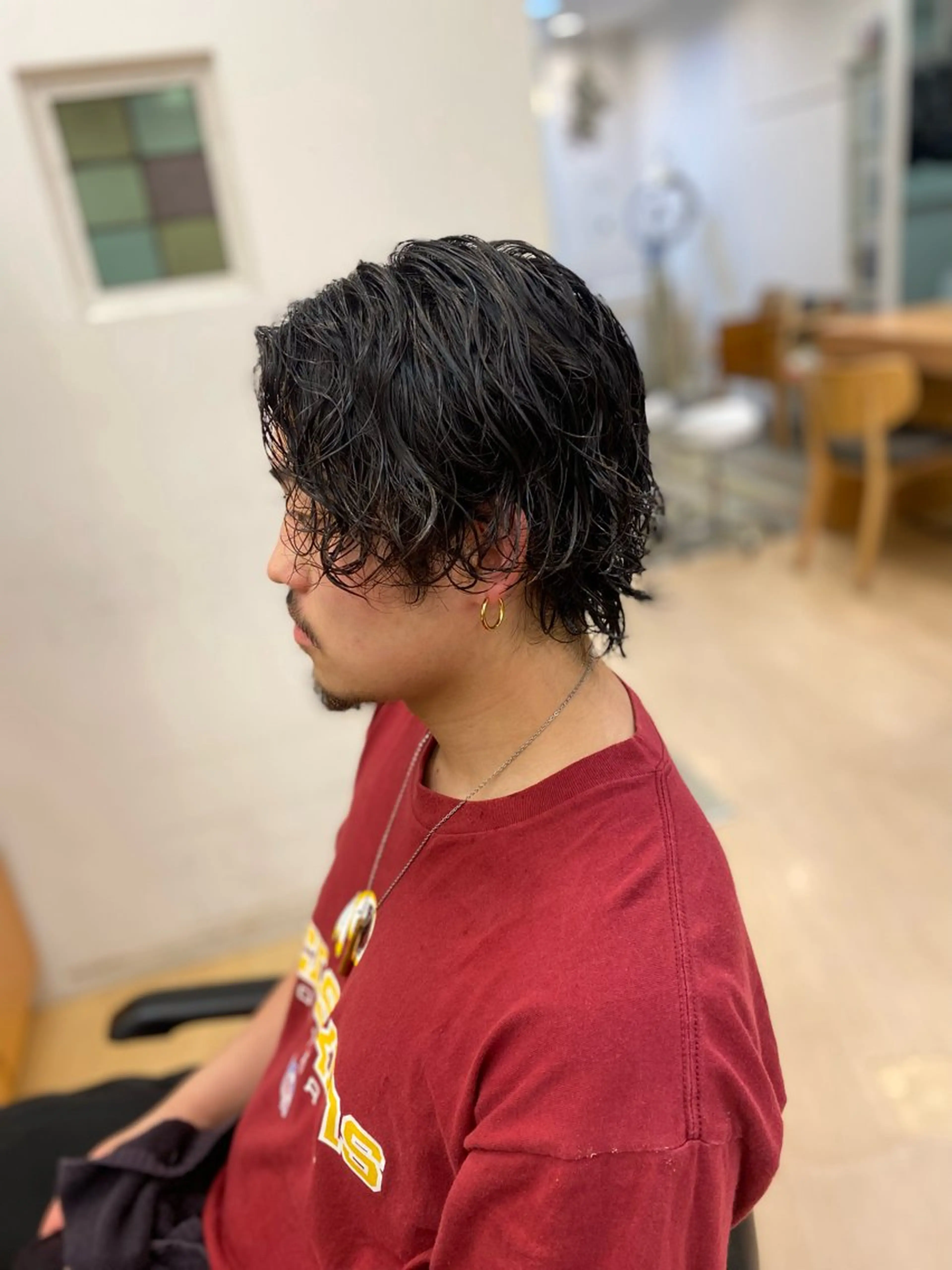 パーマ メンズ メンズパーマ 波巻きパーマ チヒロ/カットモデル 募集⸜🌷︎⸝‍のヘアスタイル