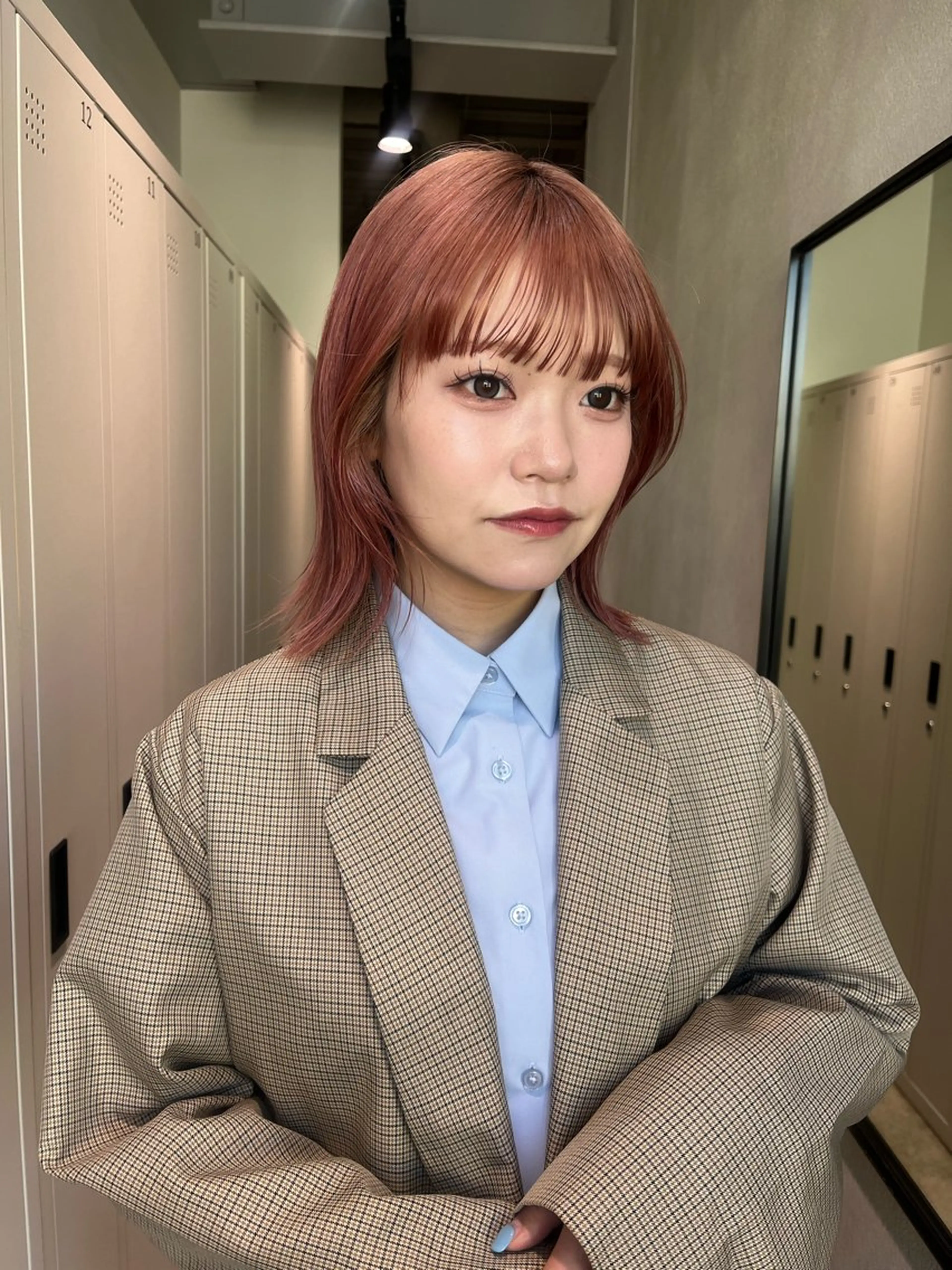 ミディアム ヘアカラー トリートメント saki‪🌱‬♡ /髪質改善カラーのヘアスタイル