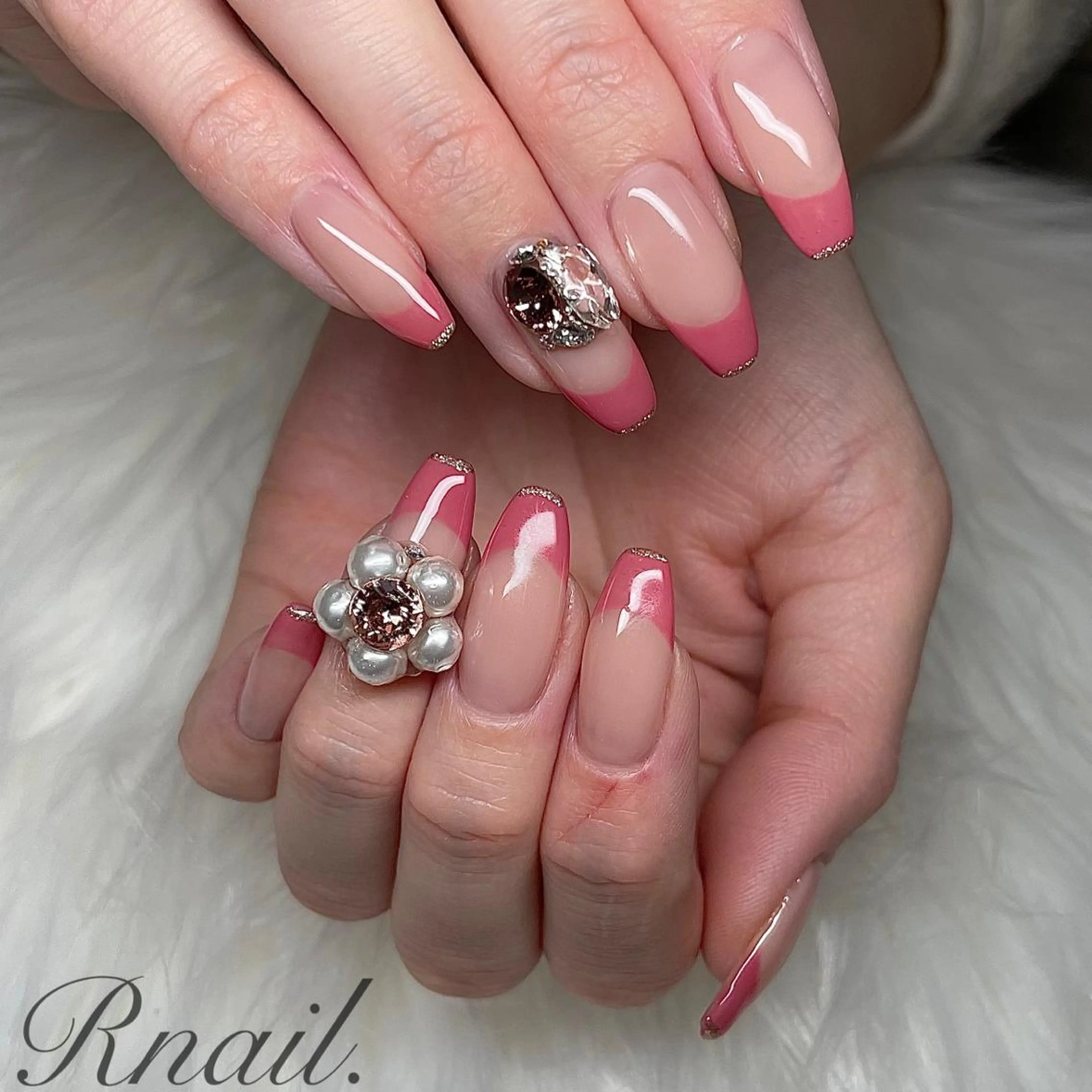ネイル ラメ(グリッター) ハンドネイル R nail.のネイルデザイン