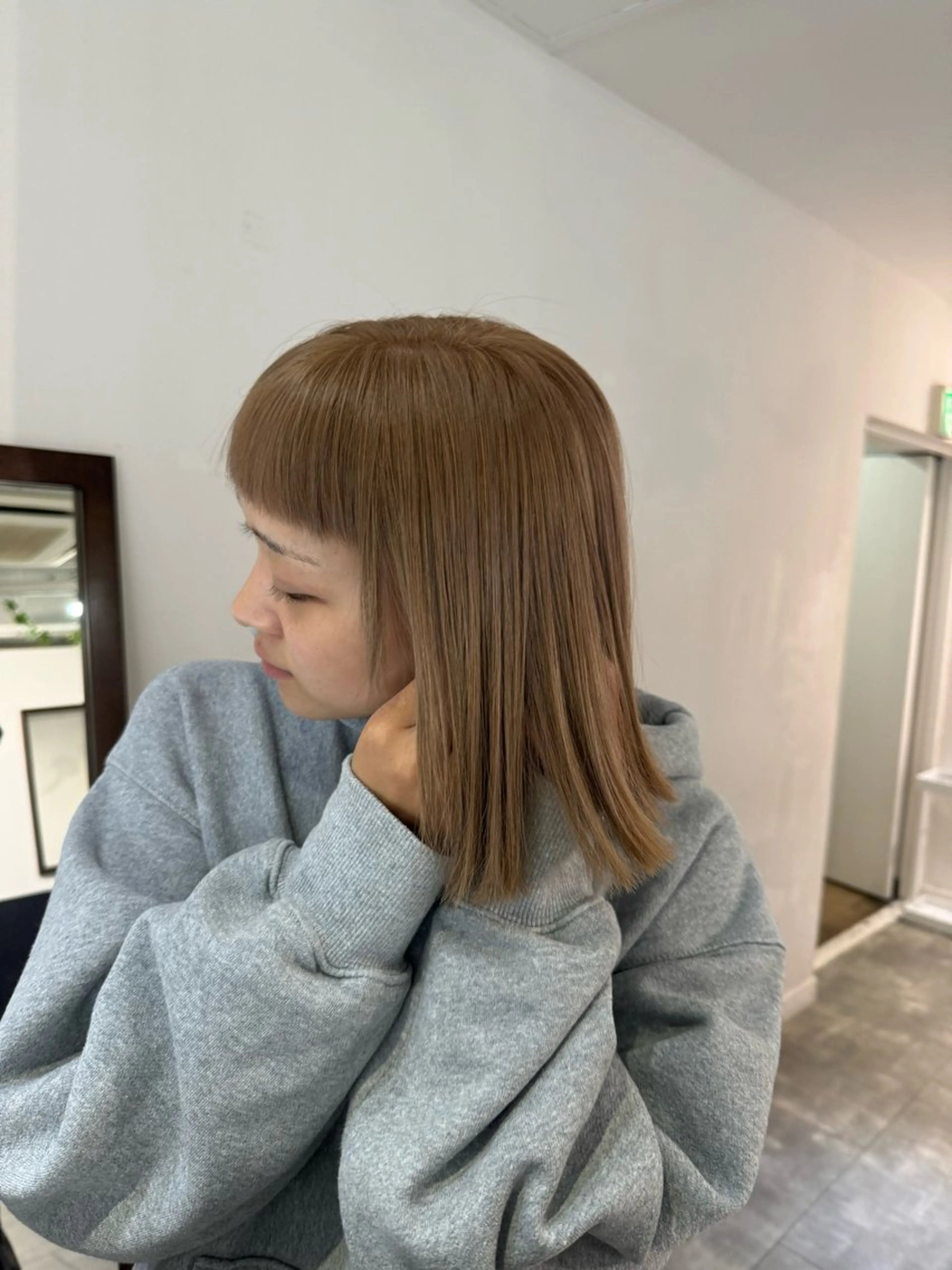 ショート カラー ヘアアレンジ ハイトーンボブ美容師 /馬場 翼のヘアスタイル