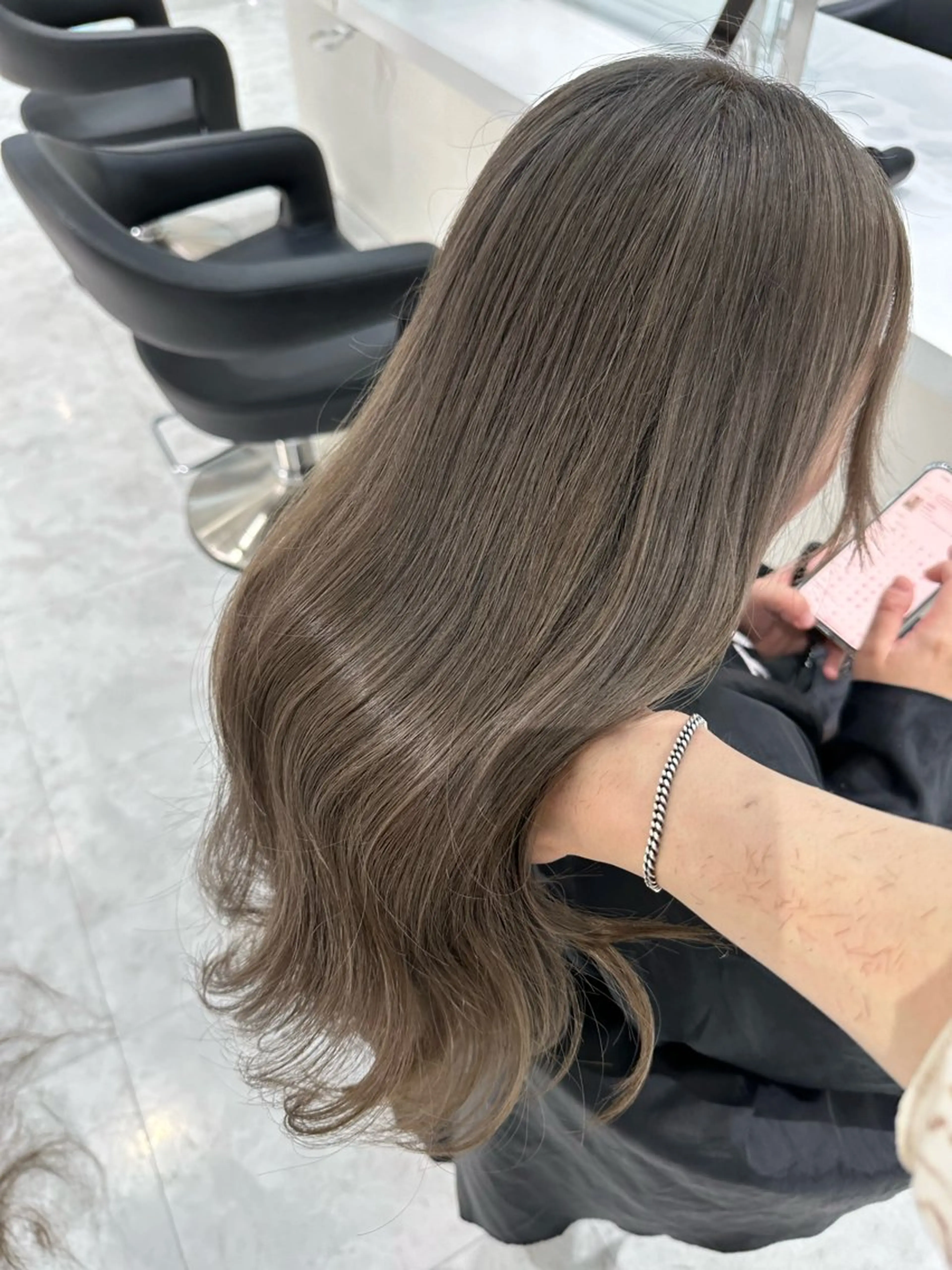 セミロング カラー ヘアカラー ♡上品韓国髪♡ブラ ウン/SAYATOのヘアスタイル