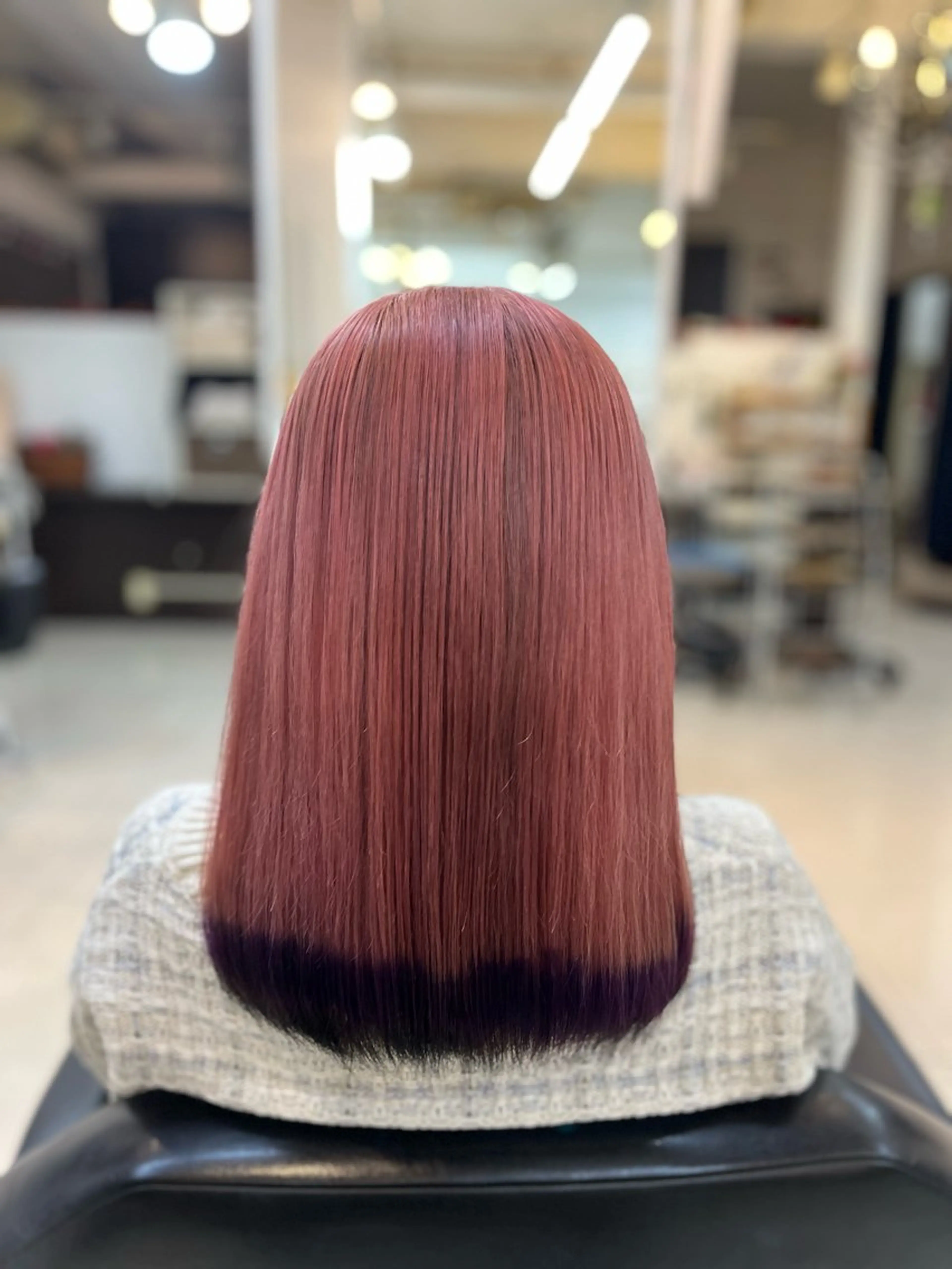 セミロング パープルカラー STREAM HAIR所属・🍒 SANA🍒のヘアスタイル