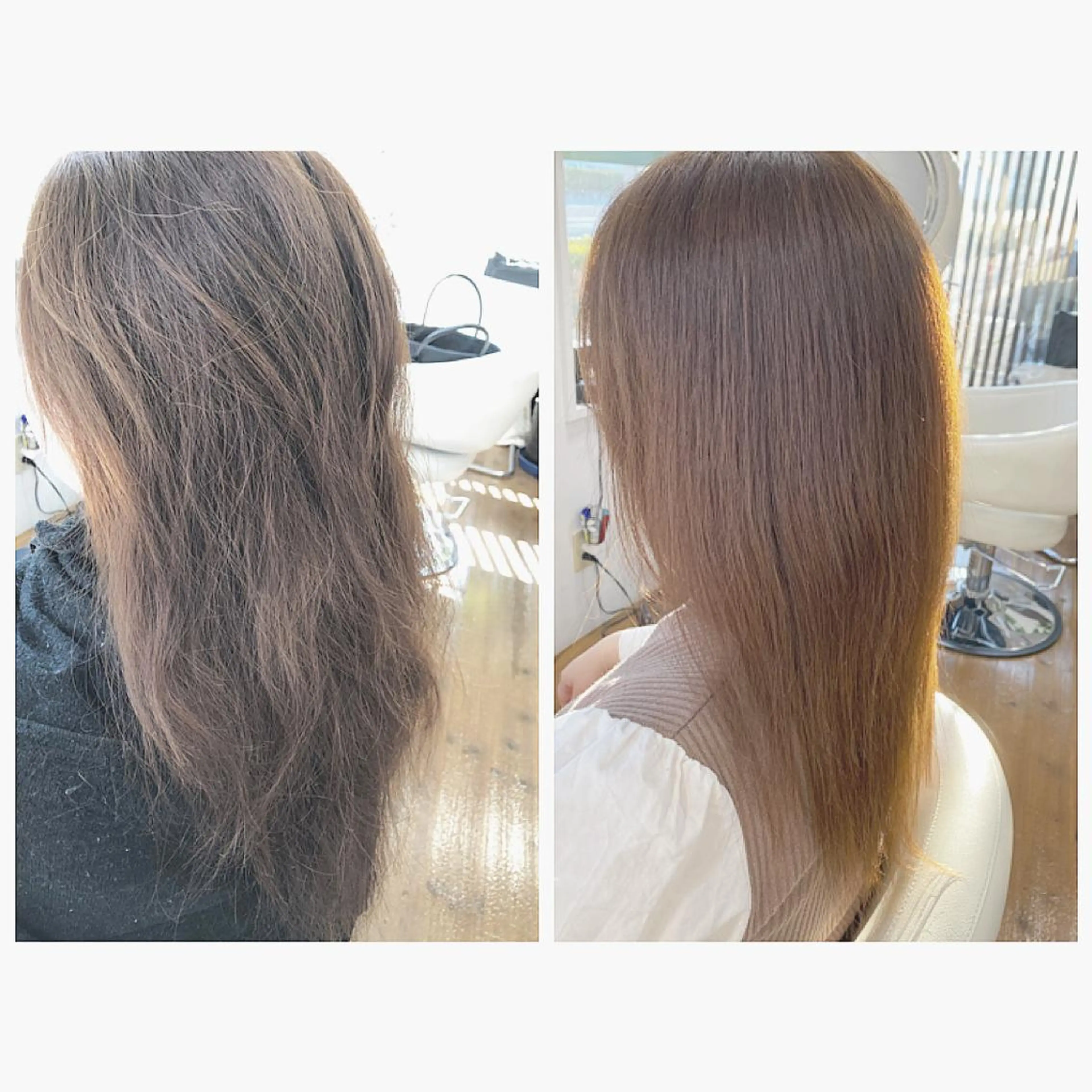ロング カラー ベージュカラー ヘアカラー Tendre Rêveのマツエク・マツパデザイン