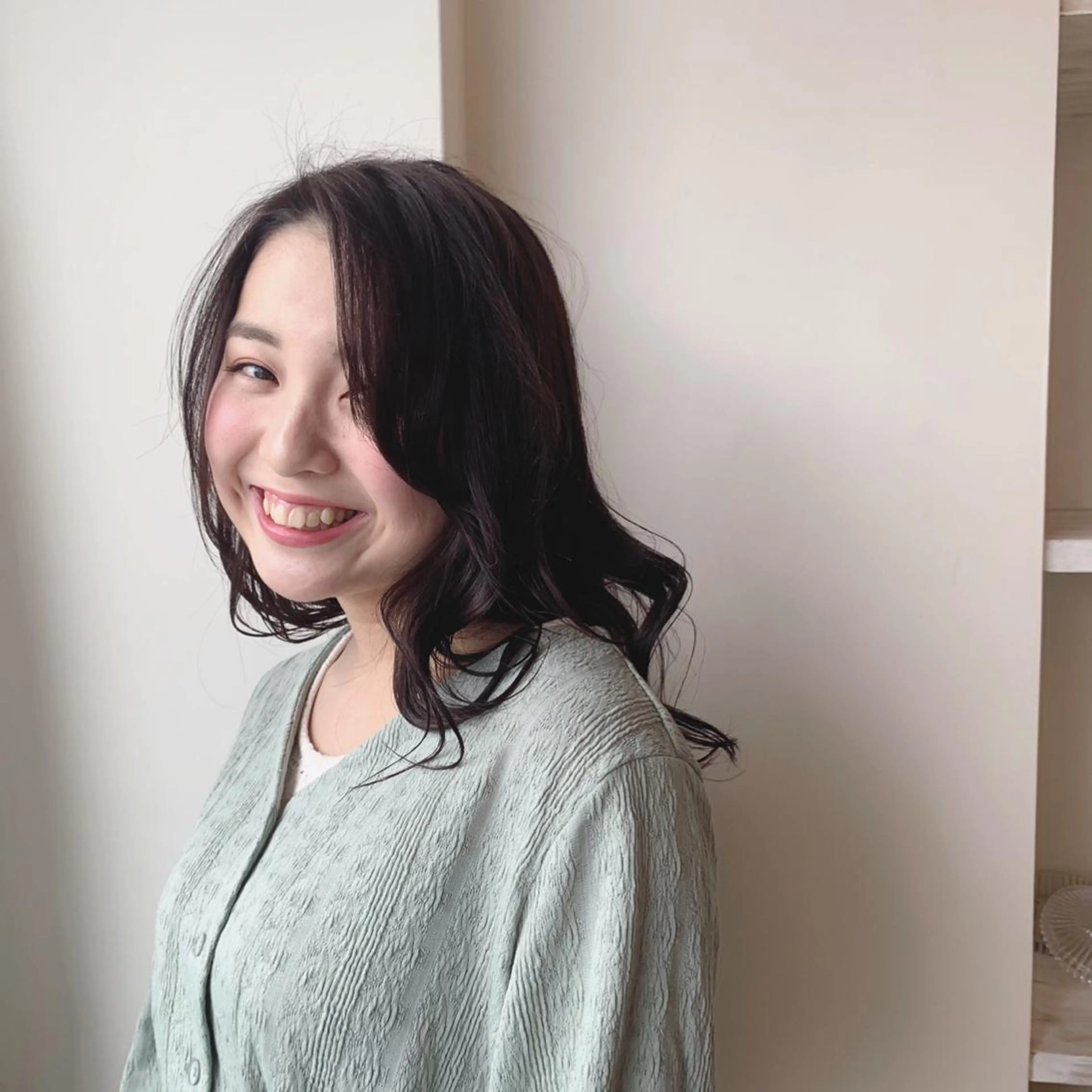 ロング カラー ヘアカラー トリートメント ボブウルフ／ボブ Satsuki【名駅のヘアスタイル