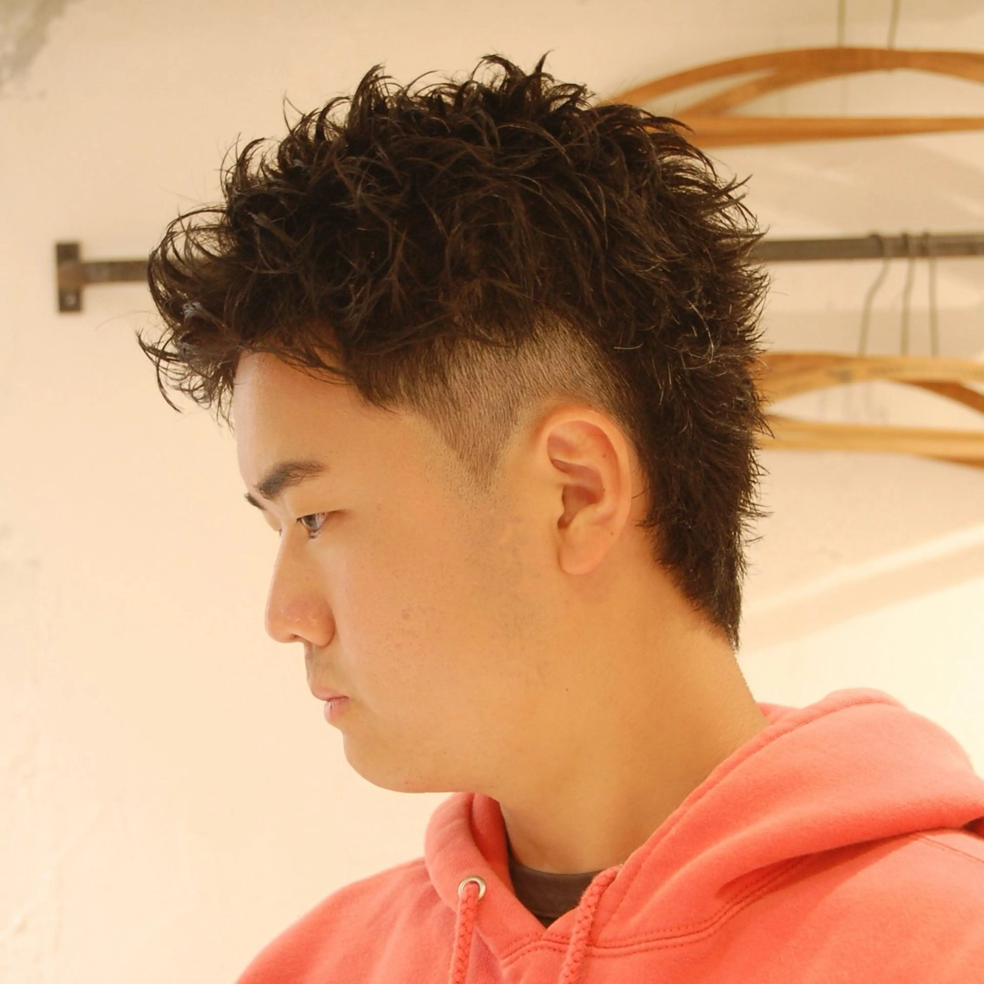ショート カラー パーマ メンズ カット パーマ bococa kanta/メンズのヘアスタイル