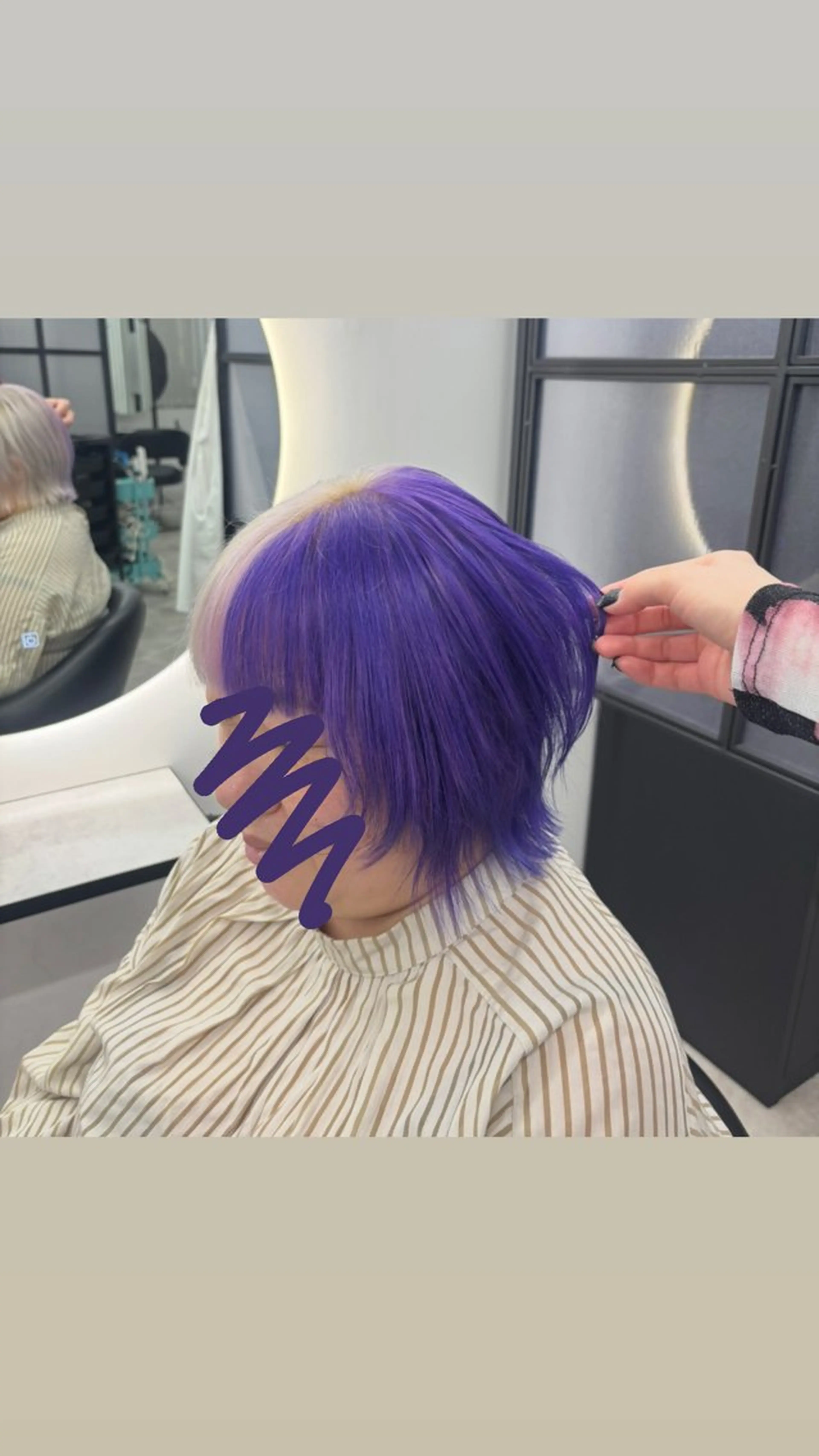 ミディアム カラー ヘアカラー Ren. 🦋デザインカラーのヘアスタイル