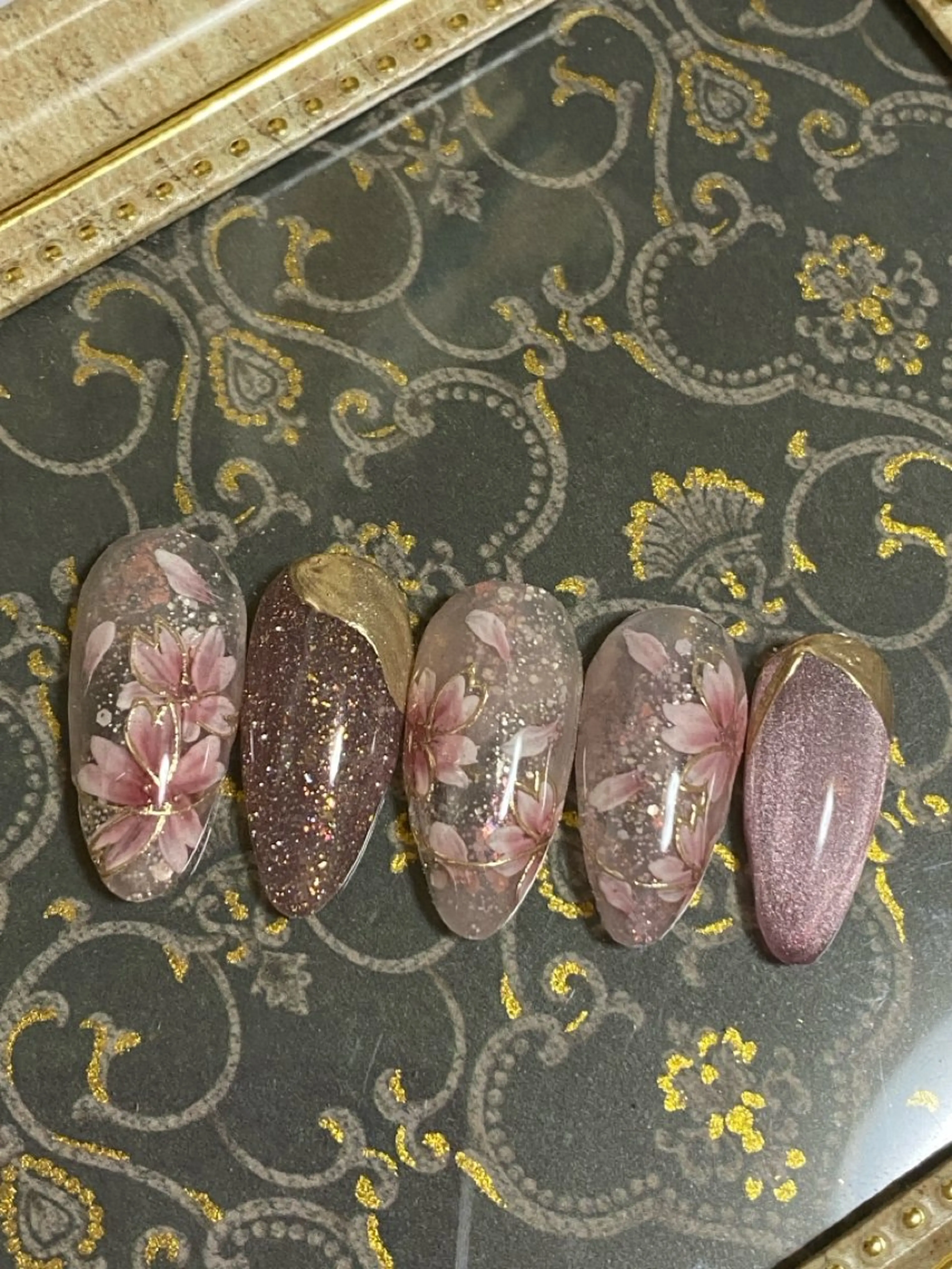 ネイル 桜ネイル 春ネイル 自宅ネイルサロン ♦️nuance♦️のネイルデザイン