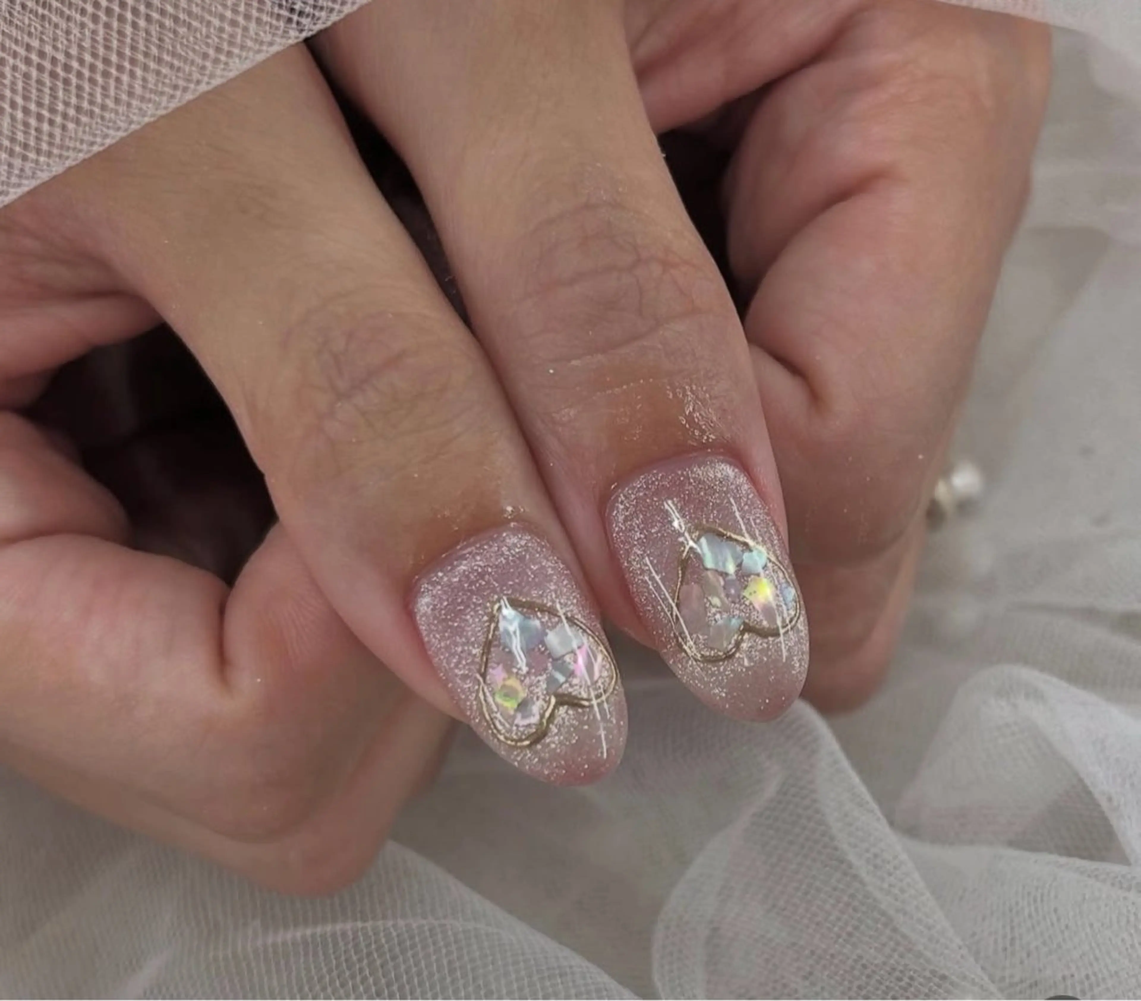 ネイル オーロラネイル フレンチネイル ジェルネイル 韓国ネイル マグネットネイル ハンドネイル Basic 川越のネイルデザイン