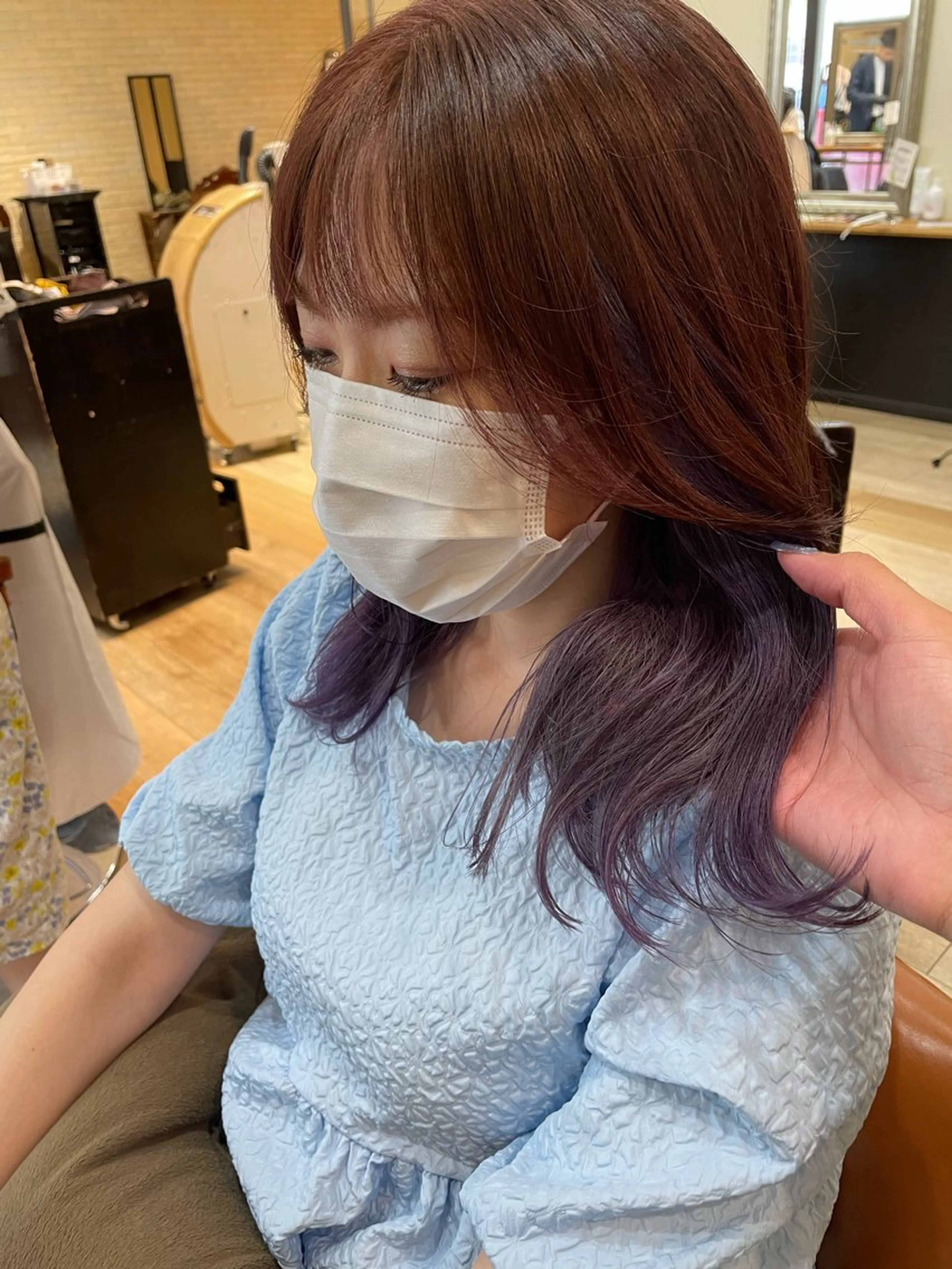 セミロング 亀川蓮 Agu hairのヘアスタイル