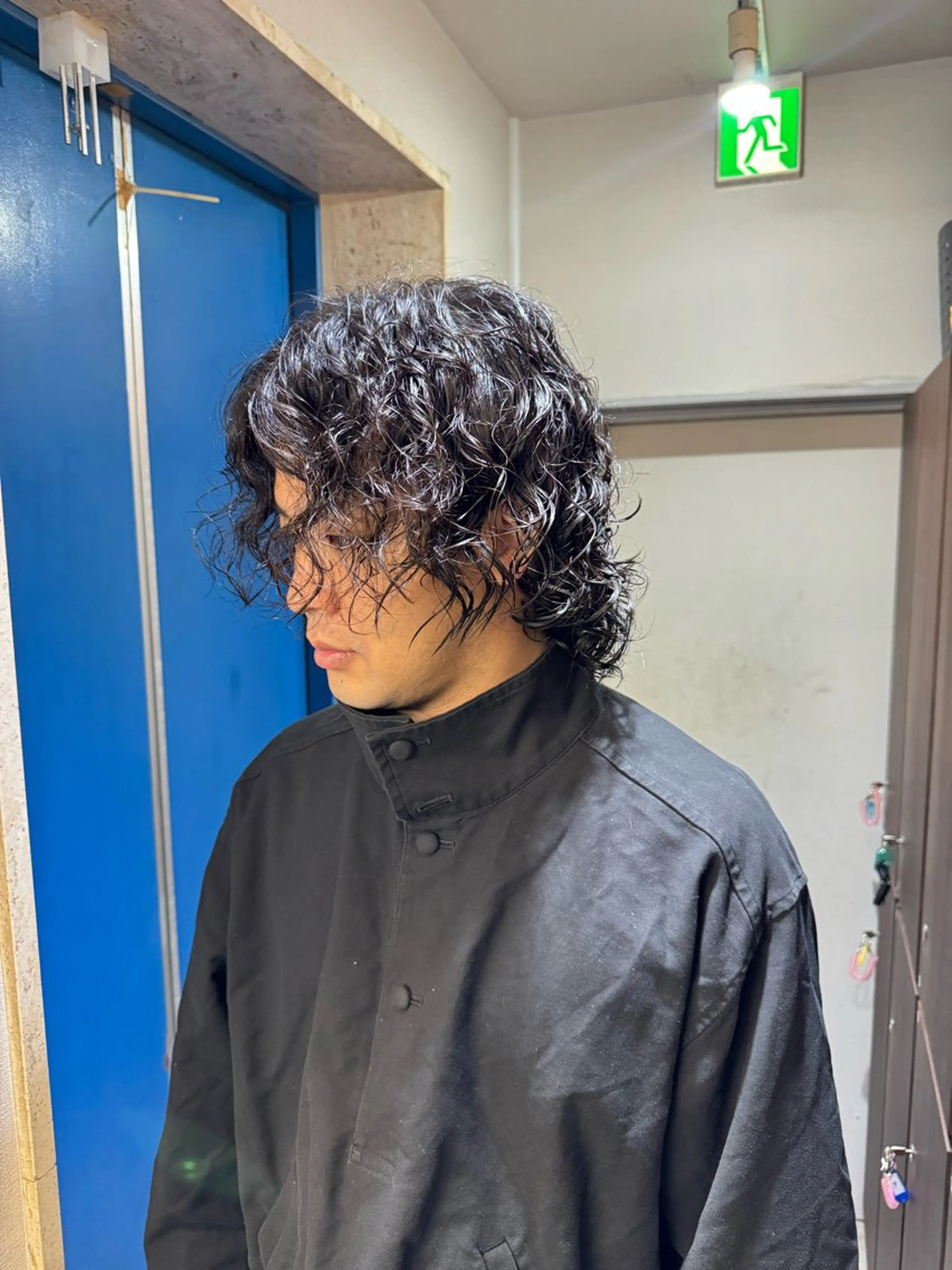 メンズカット+無造作パーマ+頭皮トリートメントの写真