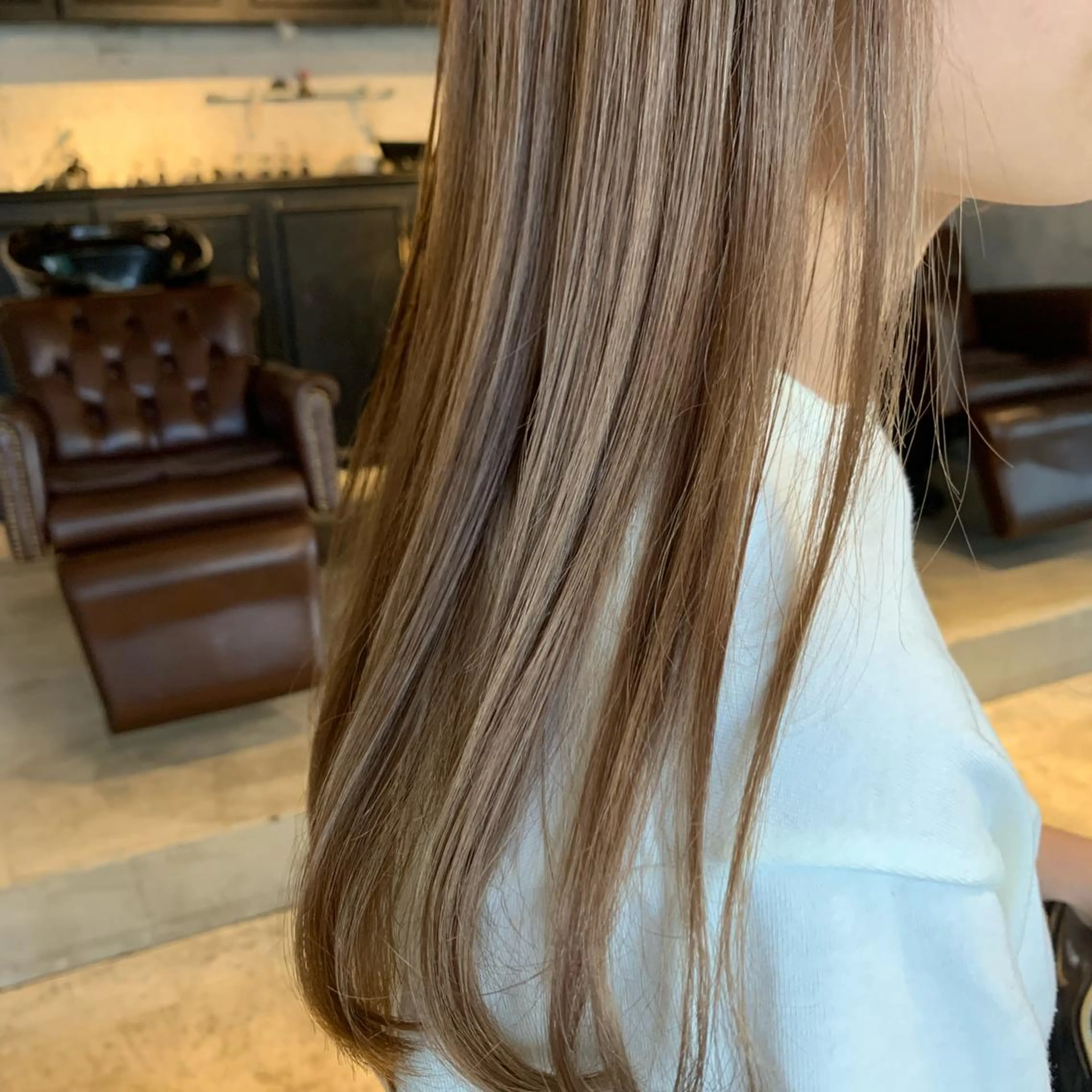 ロング カラー ヘアアレンジ ブリーチ 再現度&髪質改善 LISAのヘアスタイル