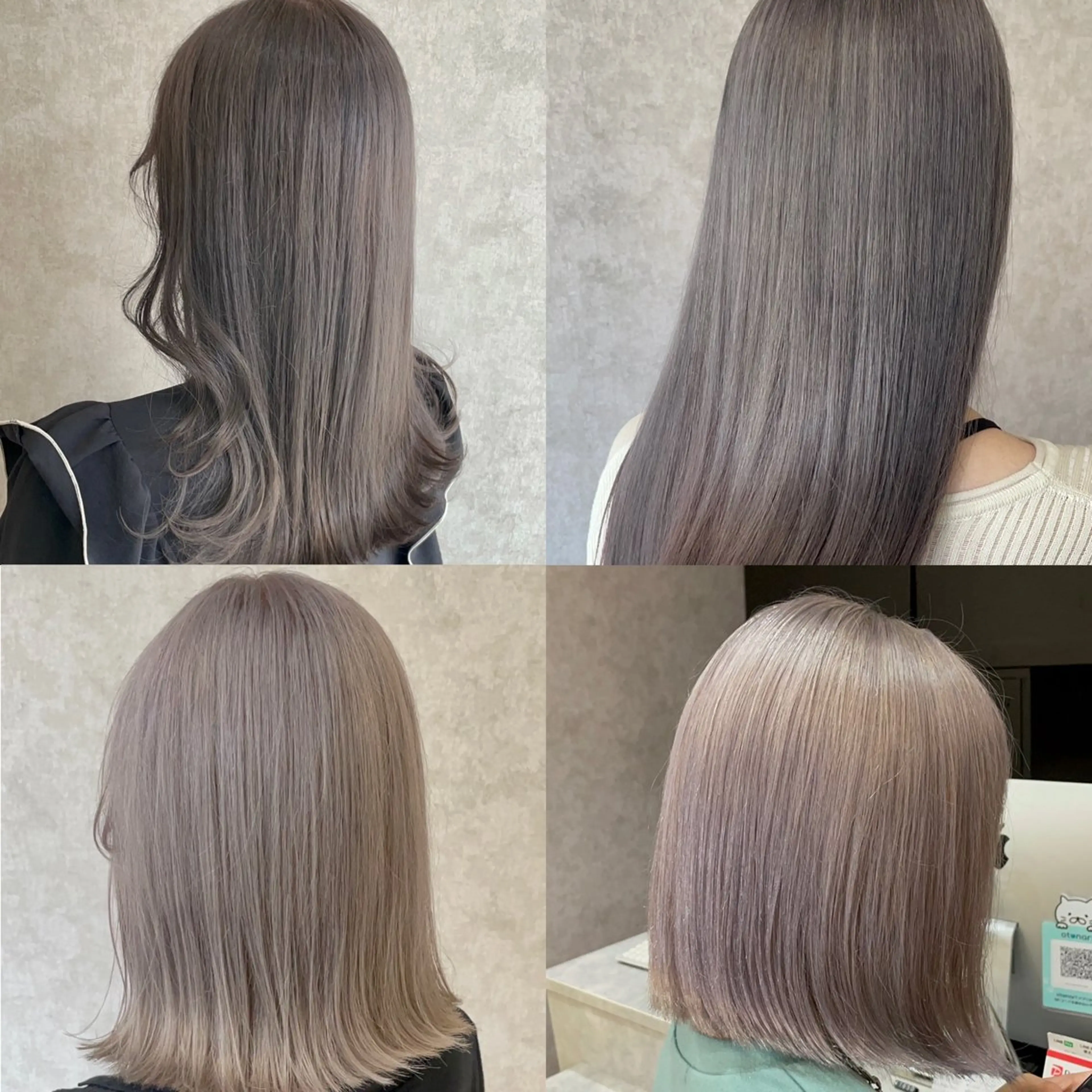 ミディアム カラー ブリーチ ケアブリーチ 透明感カラー シルバー Taku ／ケアハイトーンのヘアスタイル