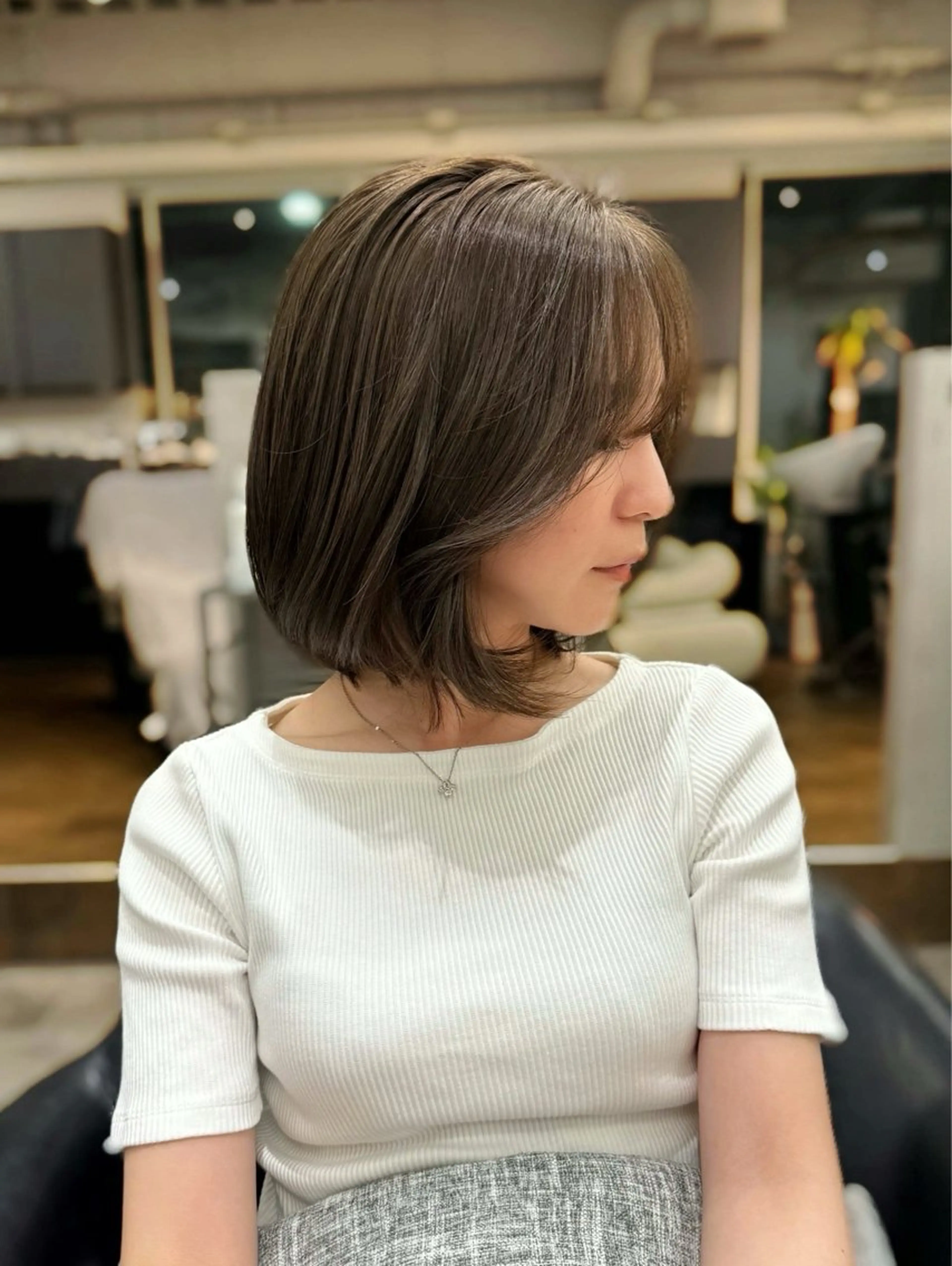 ミディアム jiire所属・カットモデル無料 👒堀江・ヨンスクのヘアスタイル