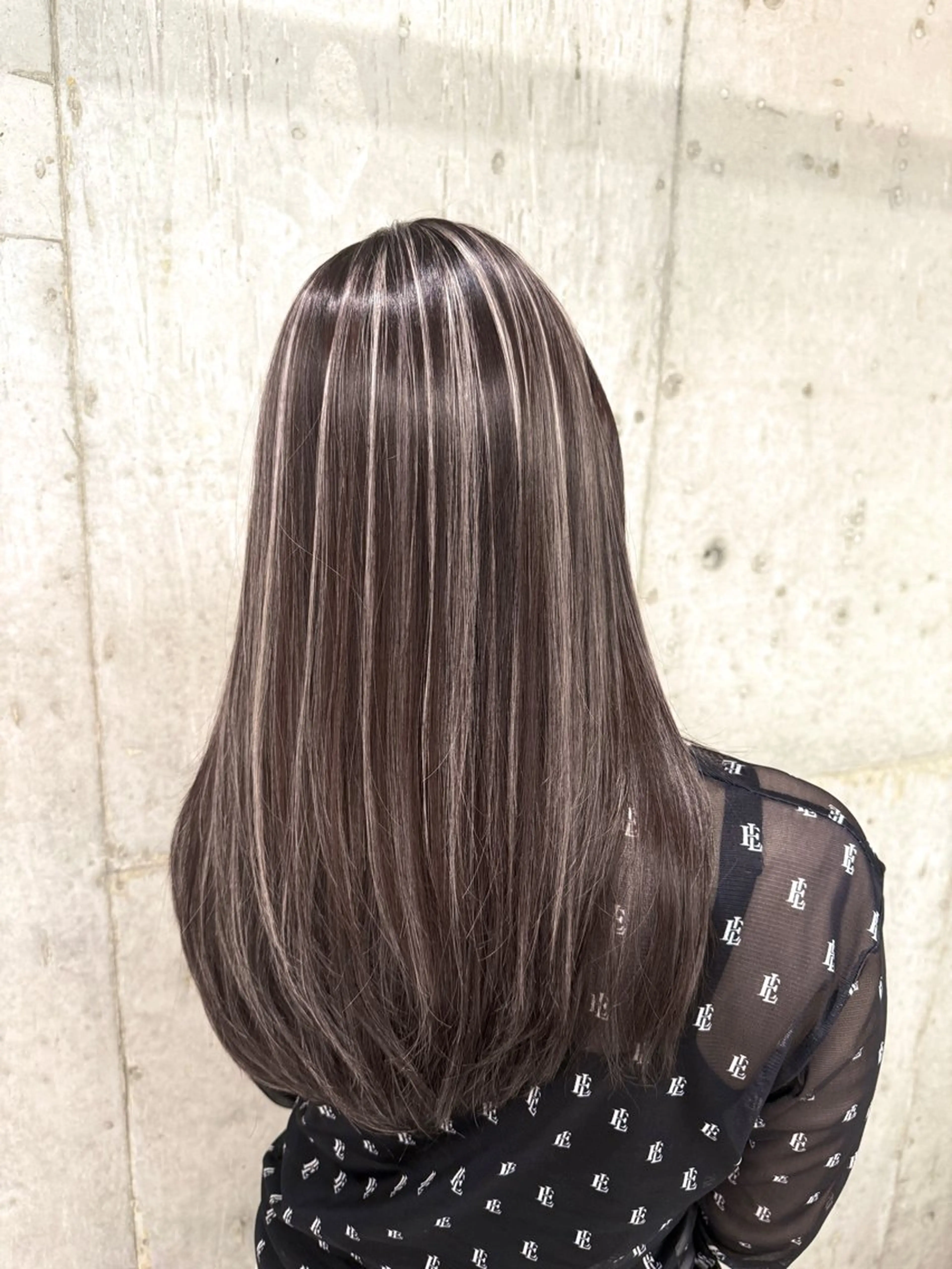 ロング ハイライト ヘアカラー バレイヤージュ/ ハイライトꔛyumeのヘアスタイル