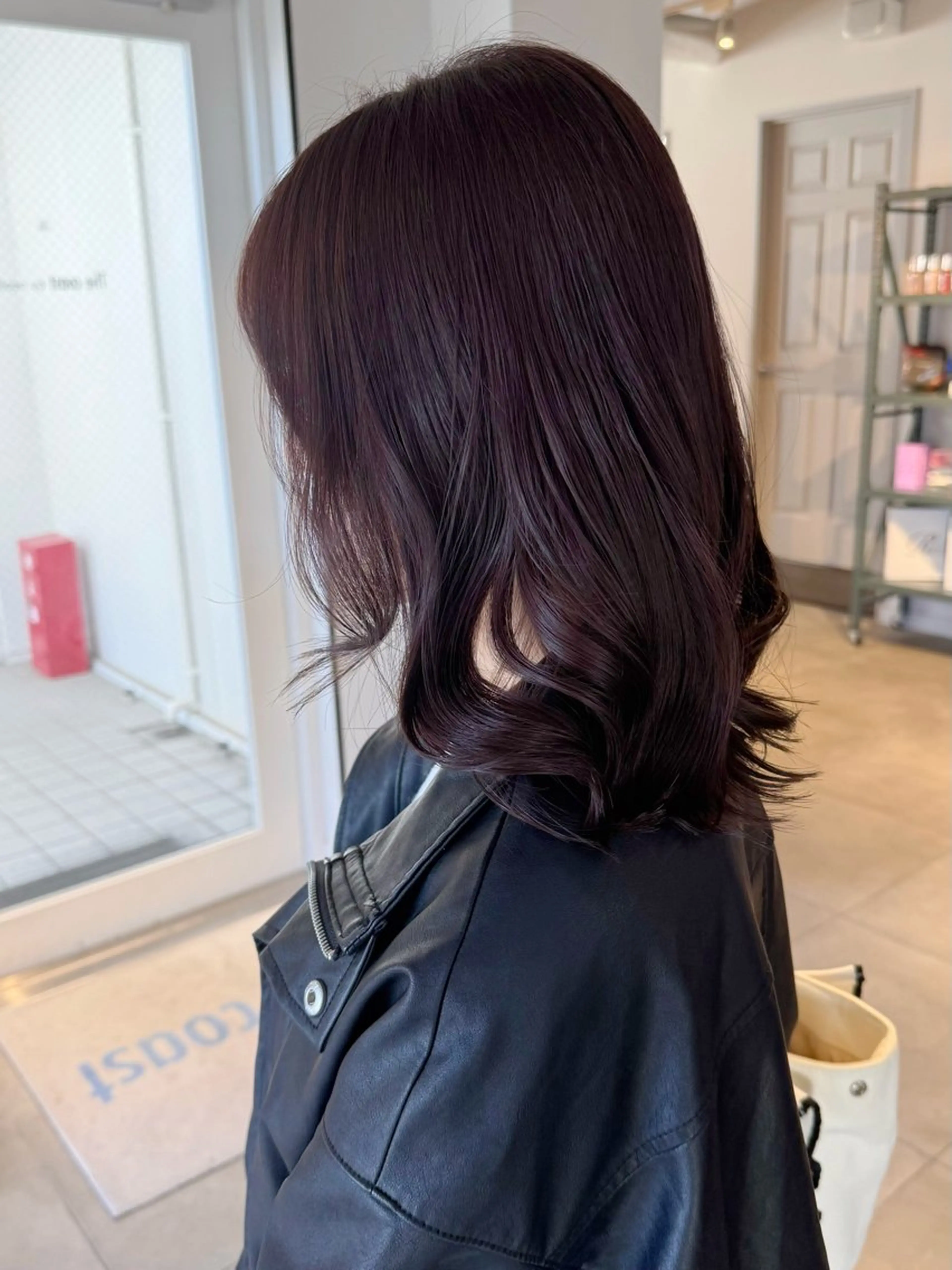 ミディアム カラー カット トリートメント レイヤー/髪質改善カ ラ-🤍津田奈々美‎のヘアスタイル