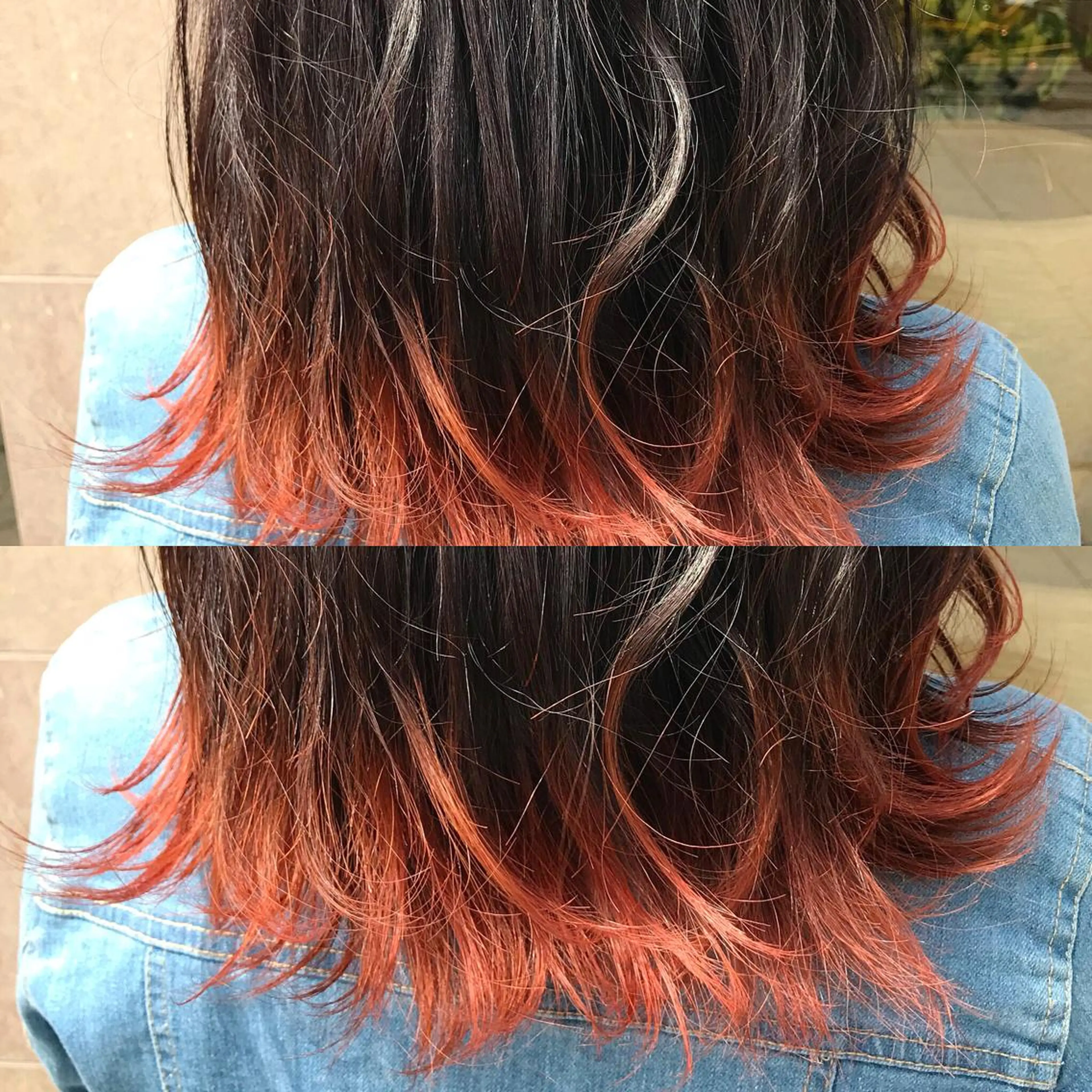 ミディアム カラー AILEE所属・ウルフカット レイヤーカット上柿のヘアスタイル