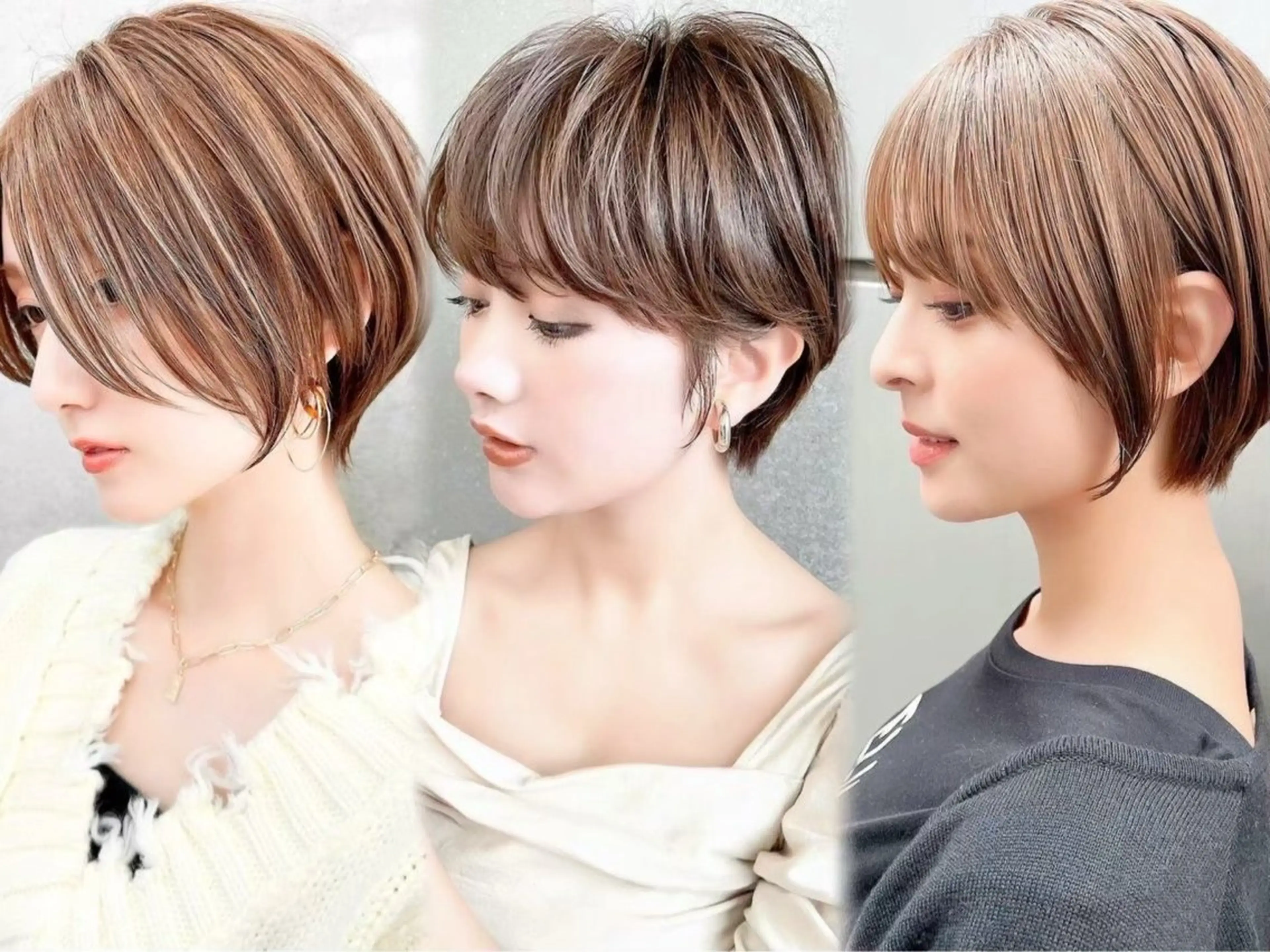 ショート Hazuki レイヤー/艶カラーのヘアスタイル