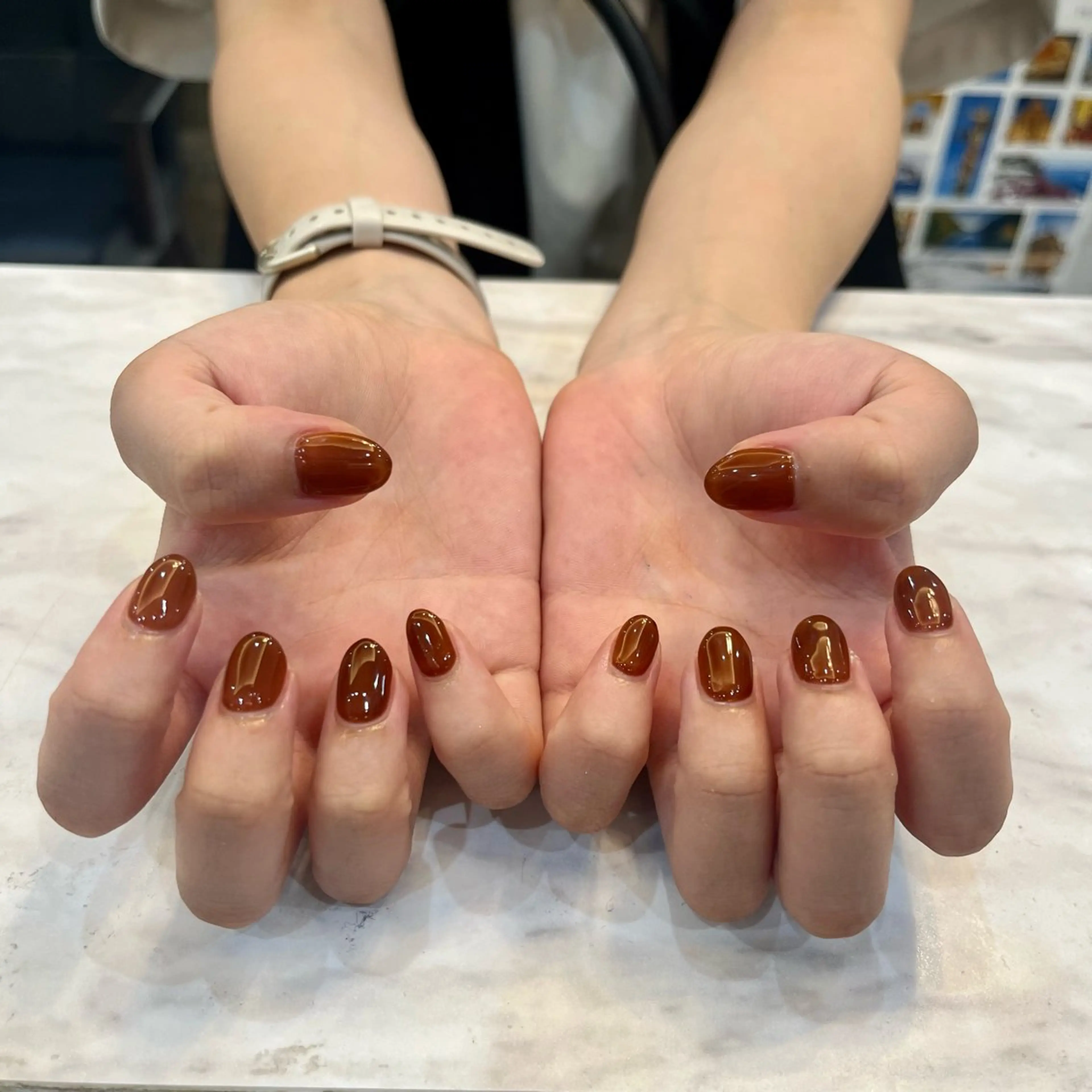 ネイル 氷ネイル・うるうるネイル ハンドネイル arl Nail💅日置友梨のネイルデザイン