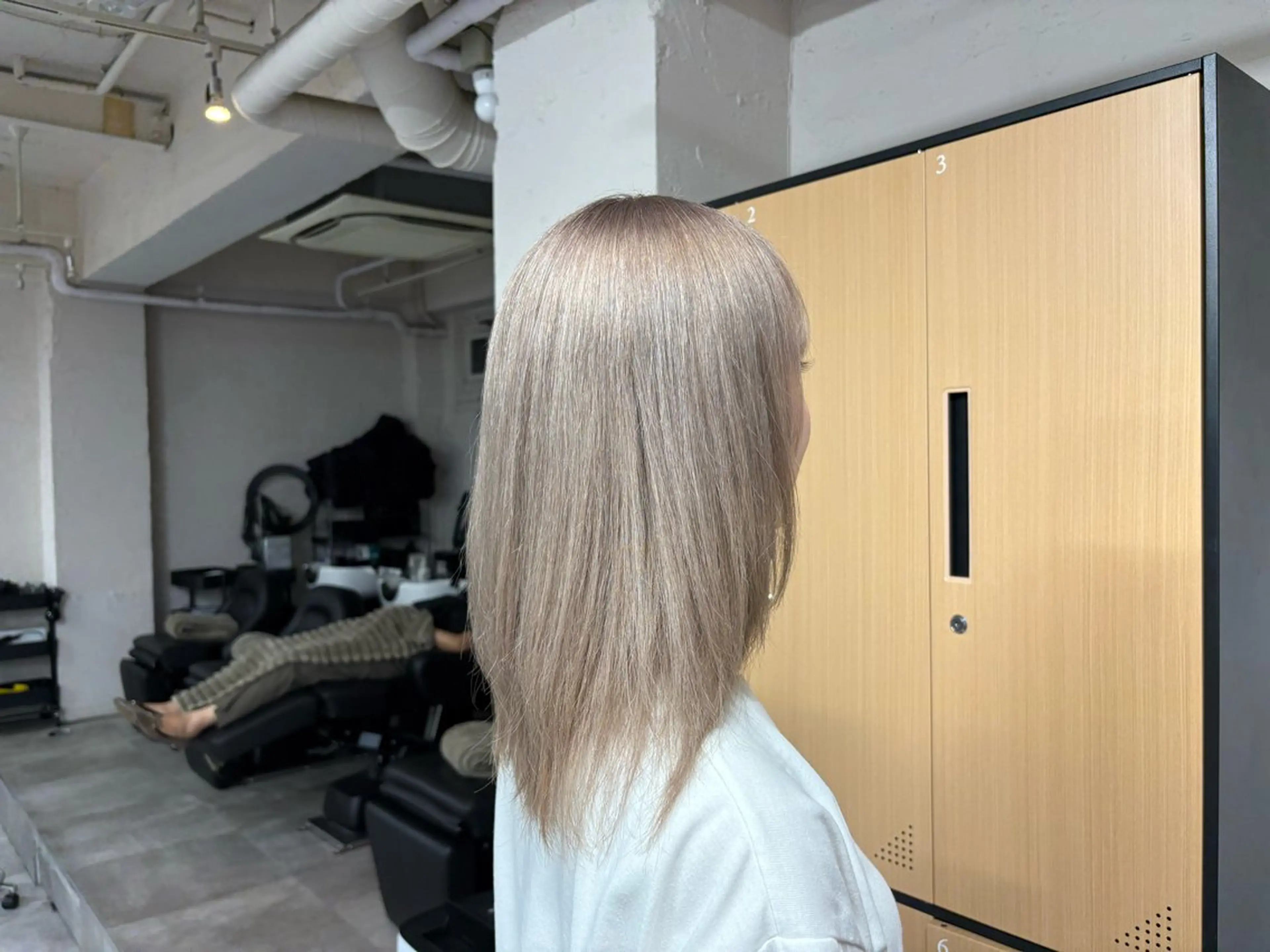 ミディアム ヘアカラー トリートメント tokute 中野真咲🐺のヘアスタイル