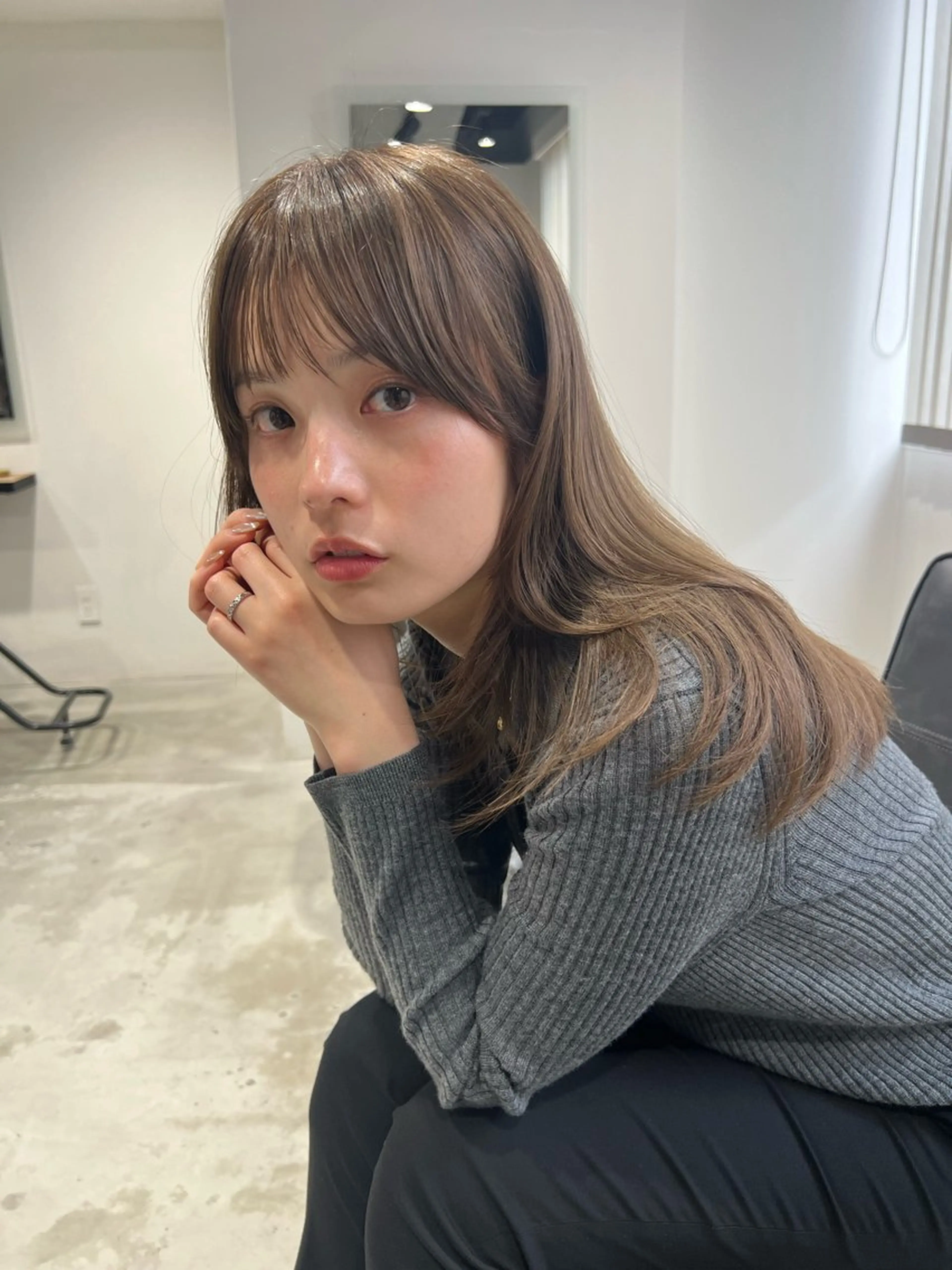 《再来》人気No1★カット+カラー＋ショートトリートメント🍐の写真