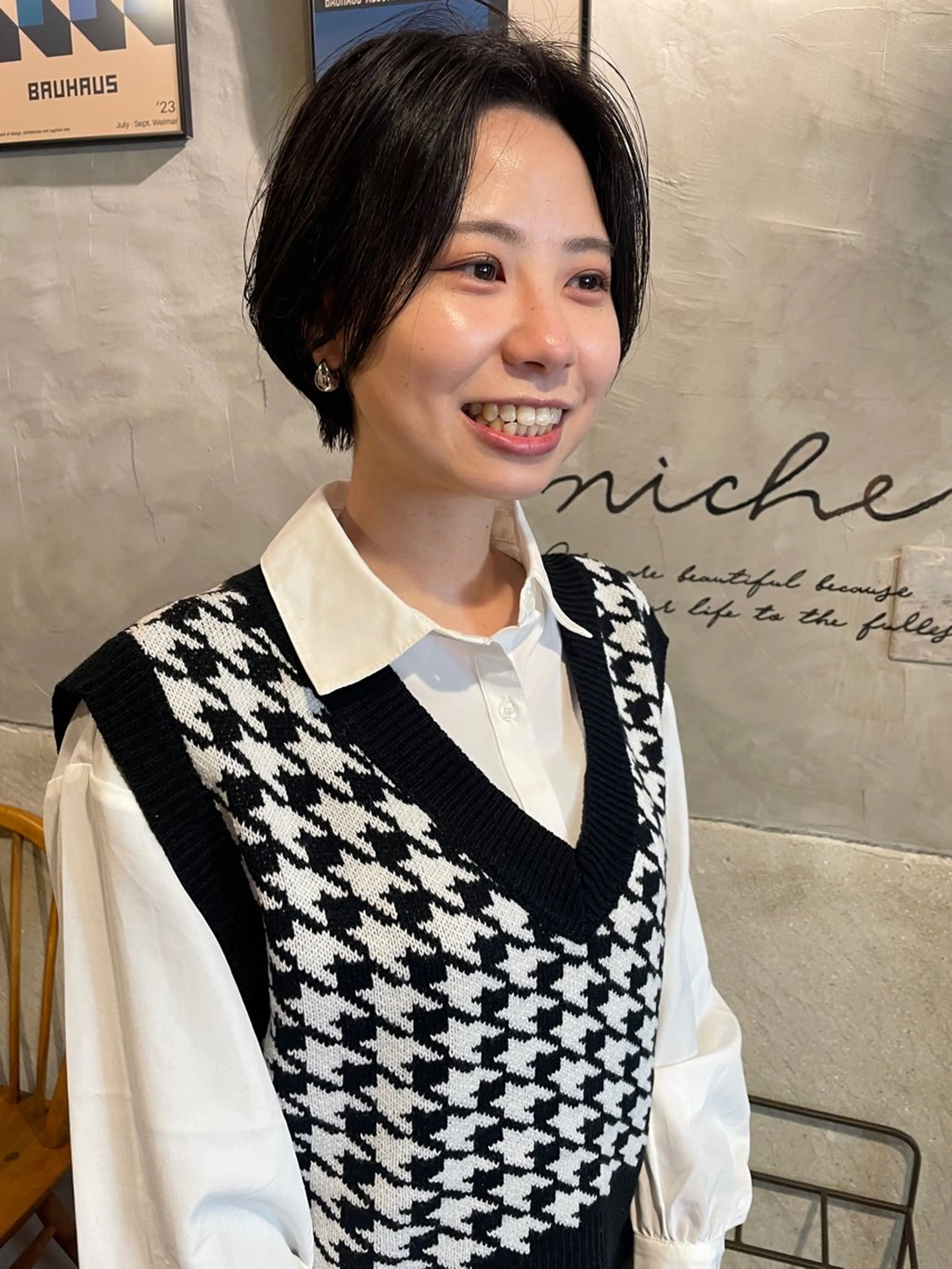 ショート ショートヘア カット ヘッドスパ さの あやねのヘアスタイル