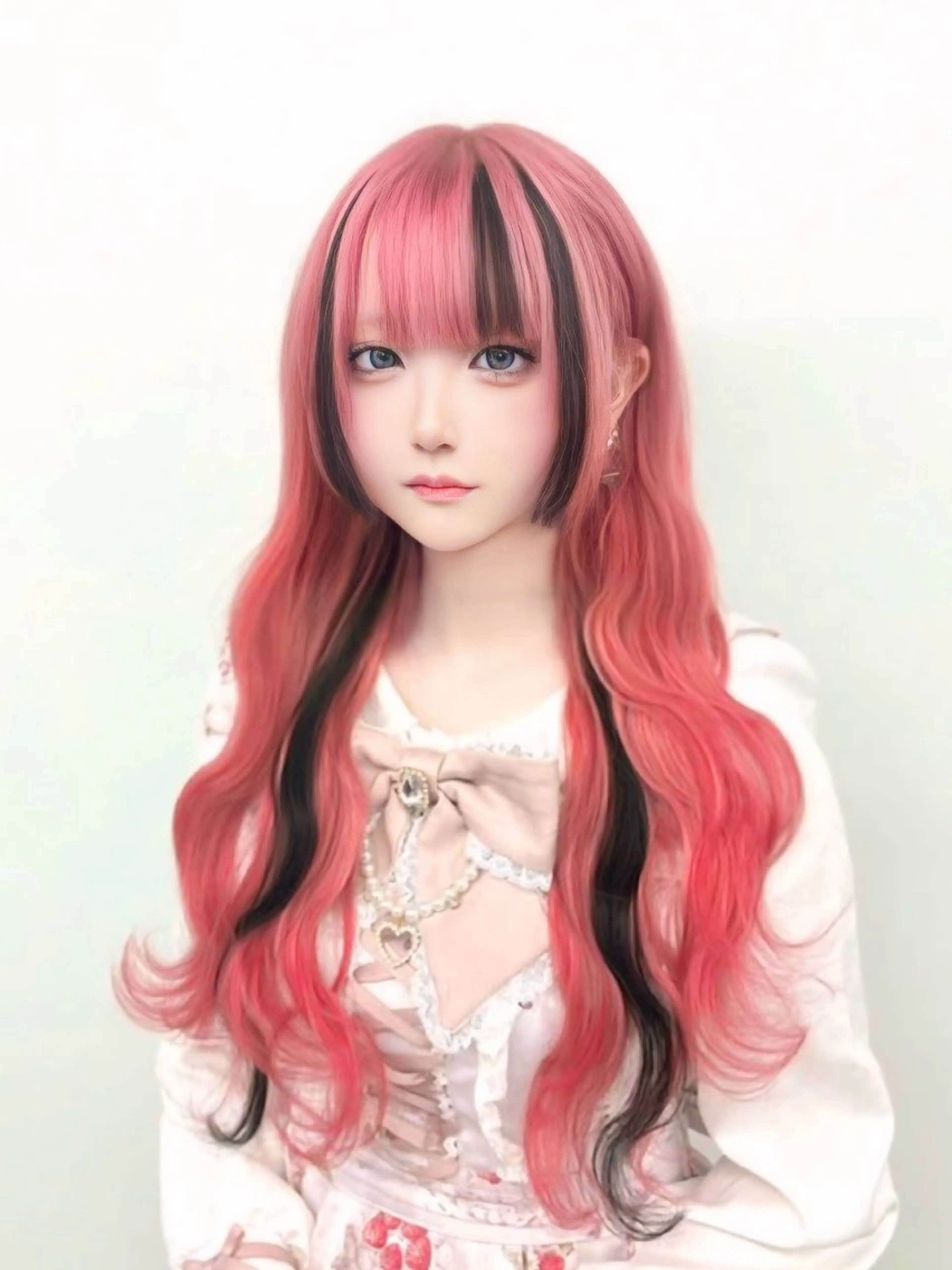 【オンカラー代半額🔥】ブリーチオンカラー+染めれて2ヶ月持つ3mmシールエクステ👾1枚¥462💕枚数相談OK💬の写真