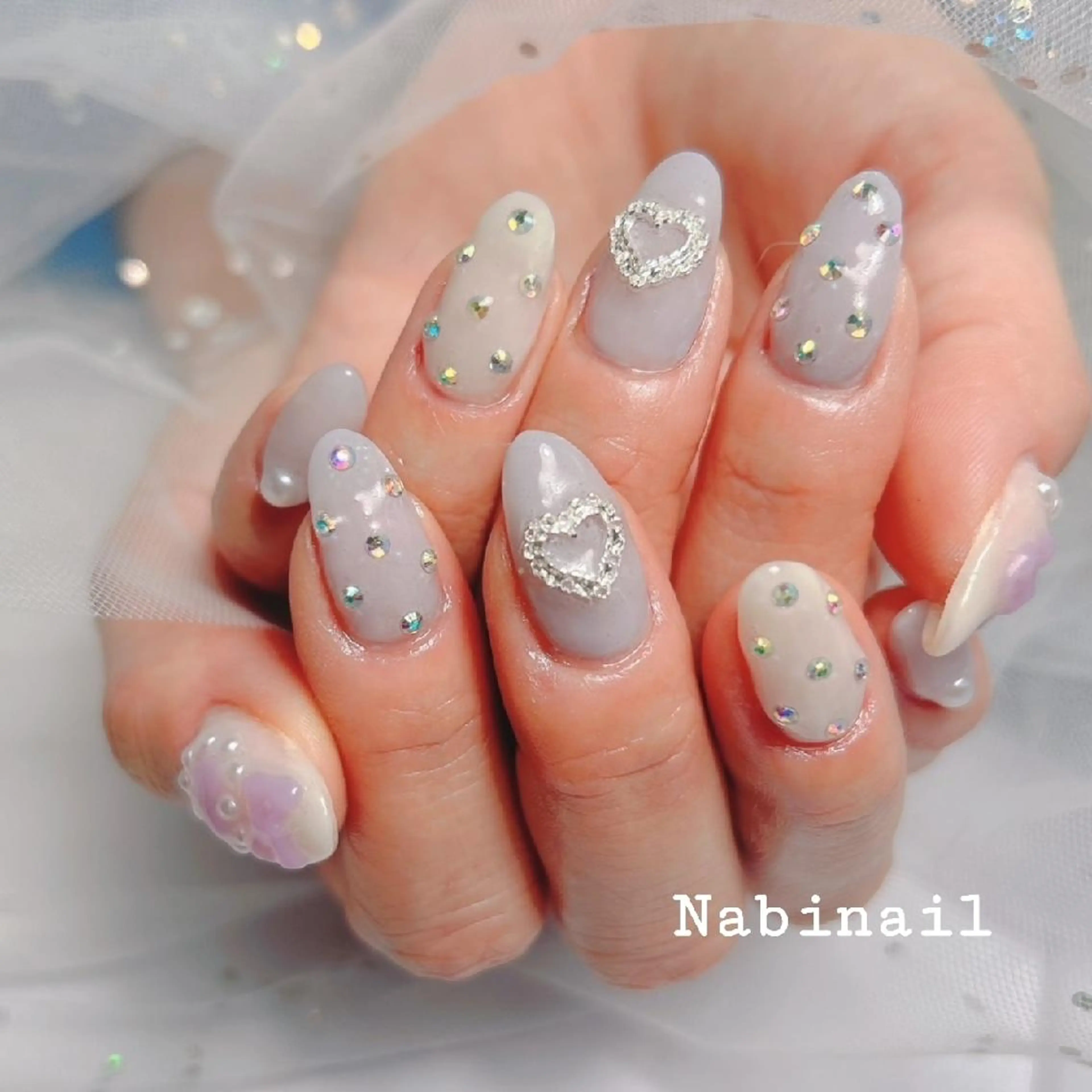 ネイル 持ち込み 西日暮里 Nabinailのネイルデザイン