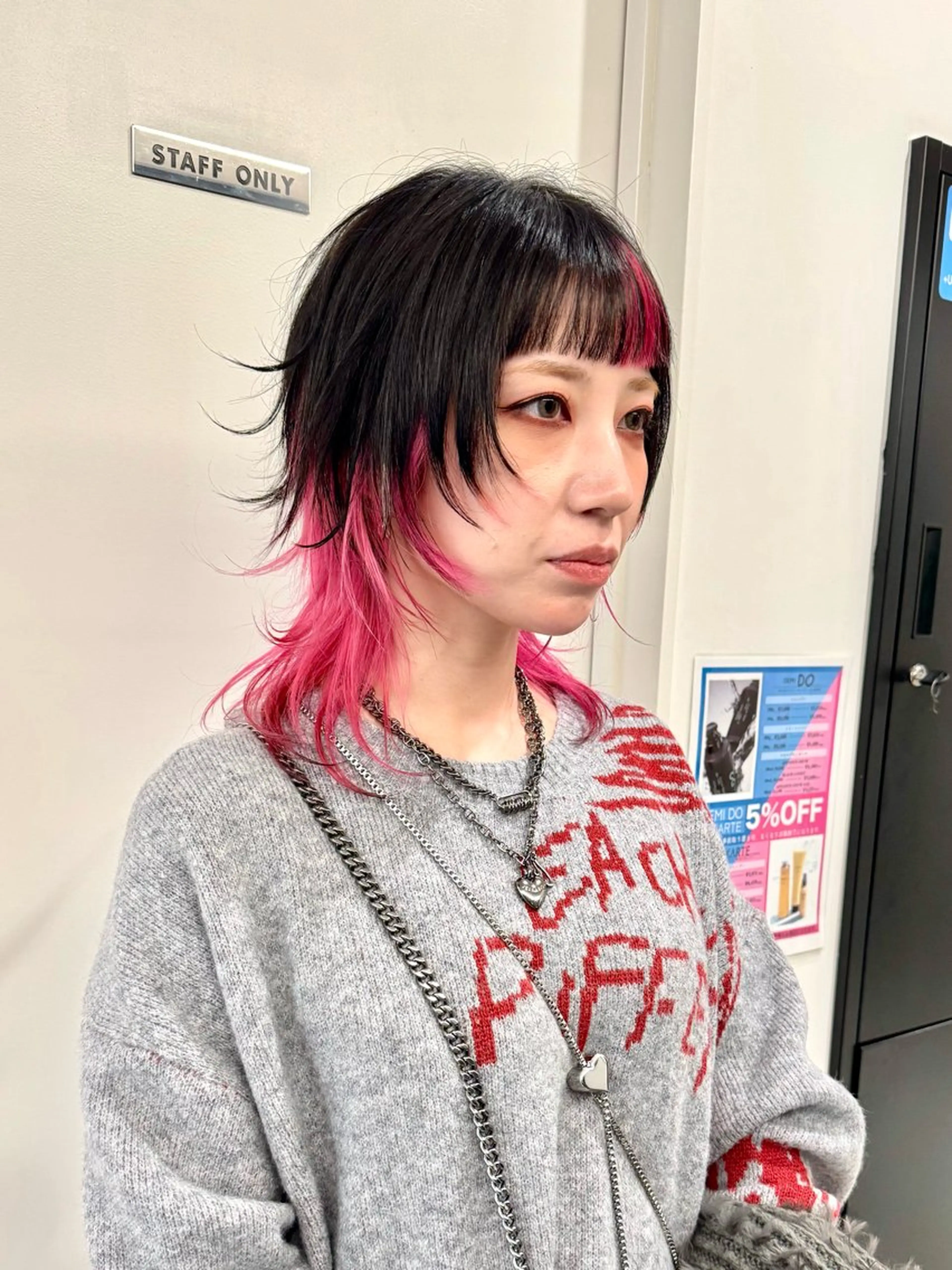 ショート カラー デザインカラー レイヤーカット ウルフカット カット ヘアカラー トリートメント ハイトーン/レイヤー /ウルフ⭐️永田⭐️のヘアスタイル