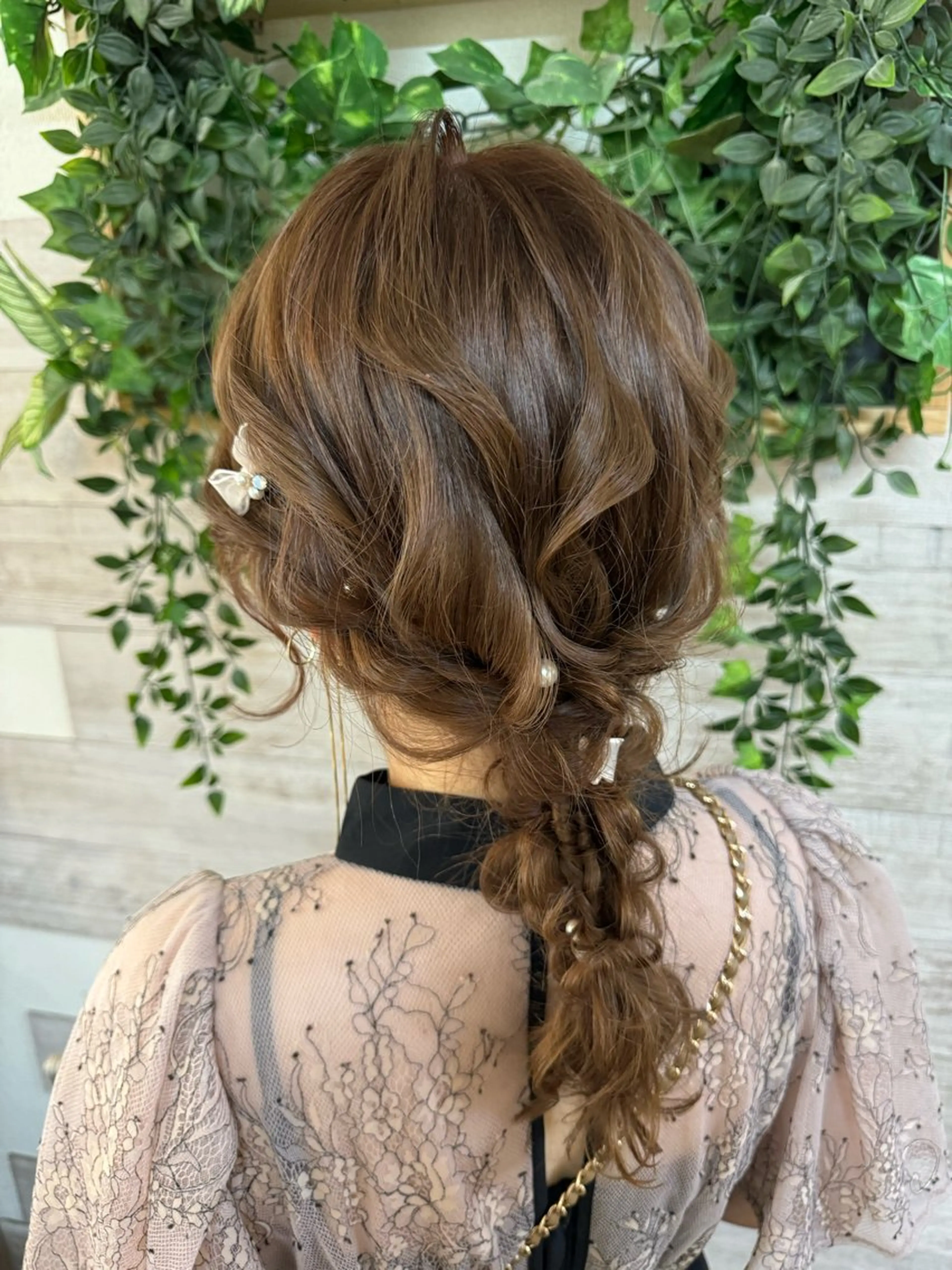 セミロング ヘアアレンジ Hair set&Spa Roquat Salon【 ヘアセット ＆ スパ ロカットサロン】所属・ヘアメイク専門/花嫁 ♡⃛Anri♡⃛のヘアスタイル
