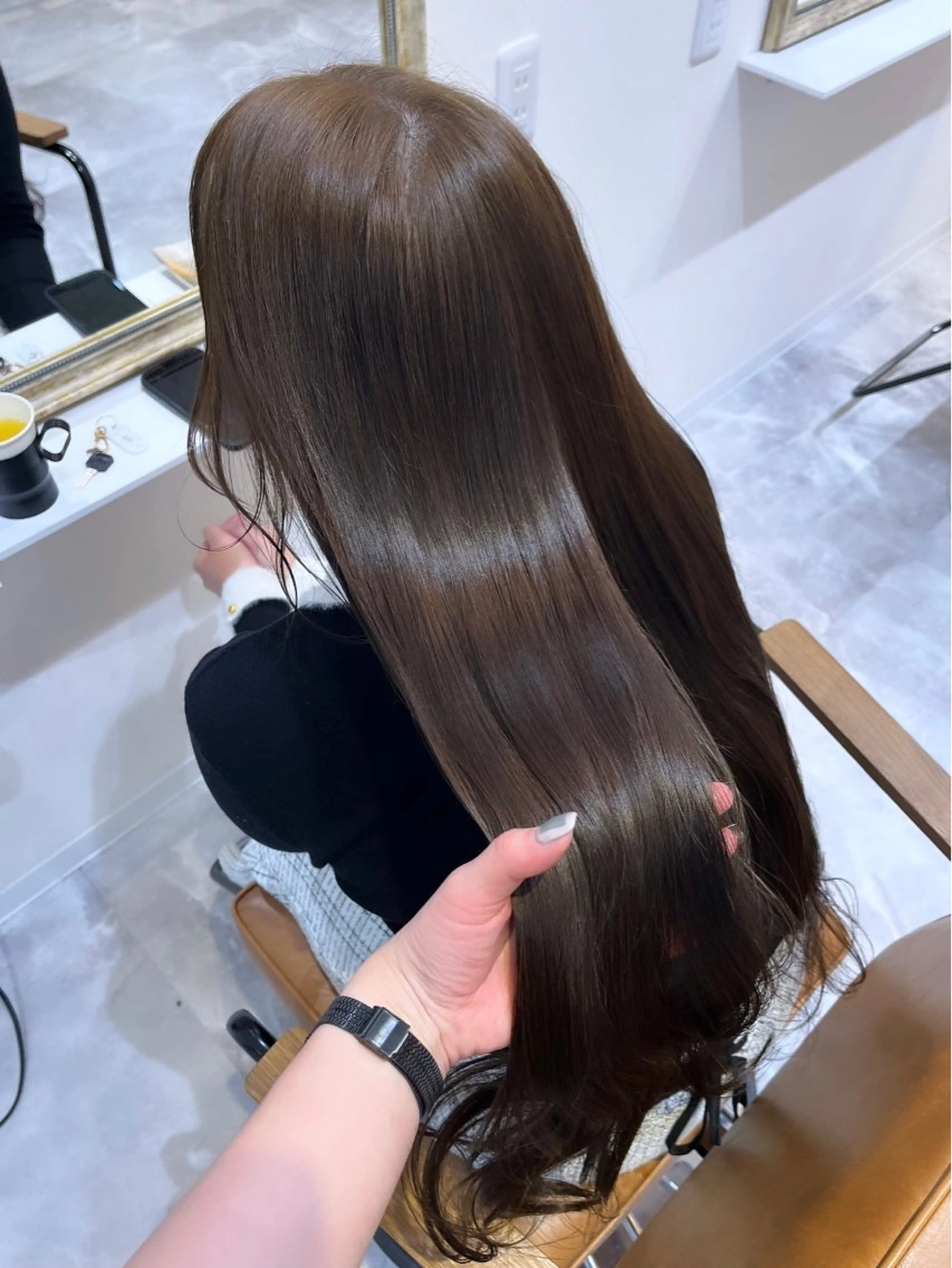 ロング カラー ヘアカラー トリートメント 梅田/髪質改善カラー ❄︎ mikiのヘアスタイル