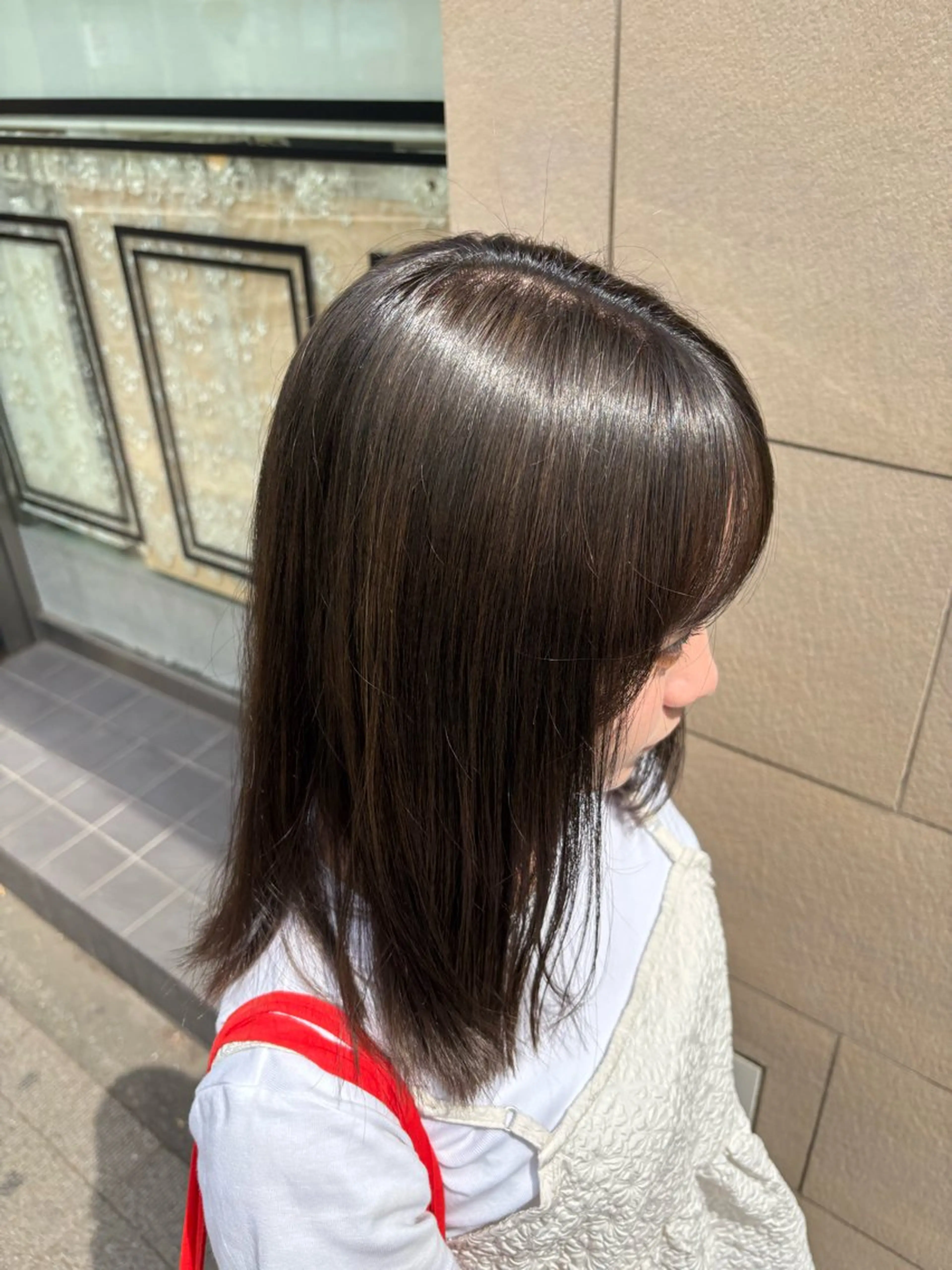 ミディアム ヘアカラー 透明感カラー🫧/ ブリーチ🇰🇷れいのヘアスタイル