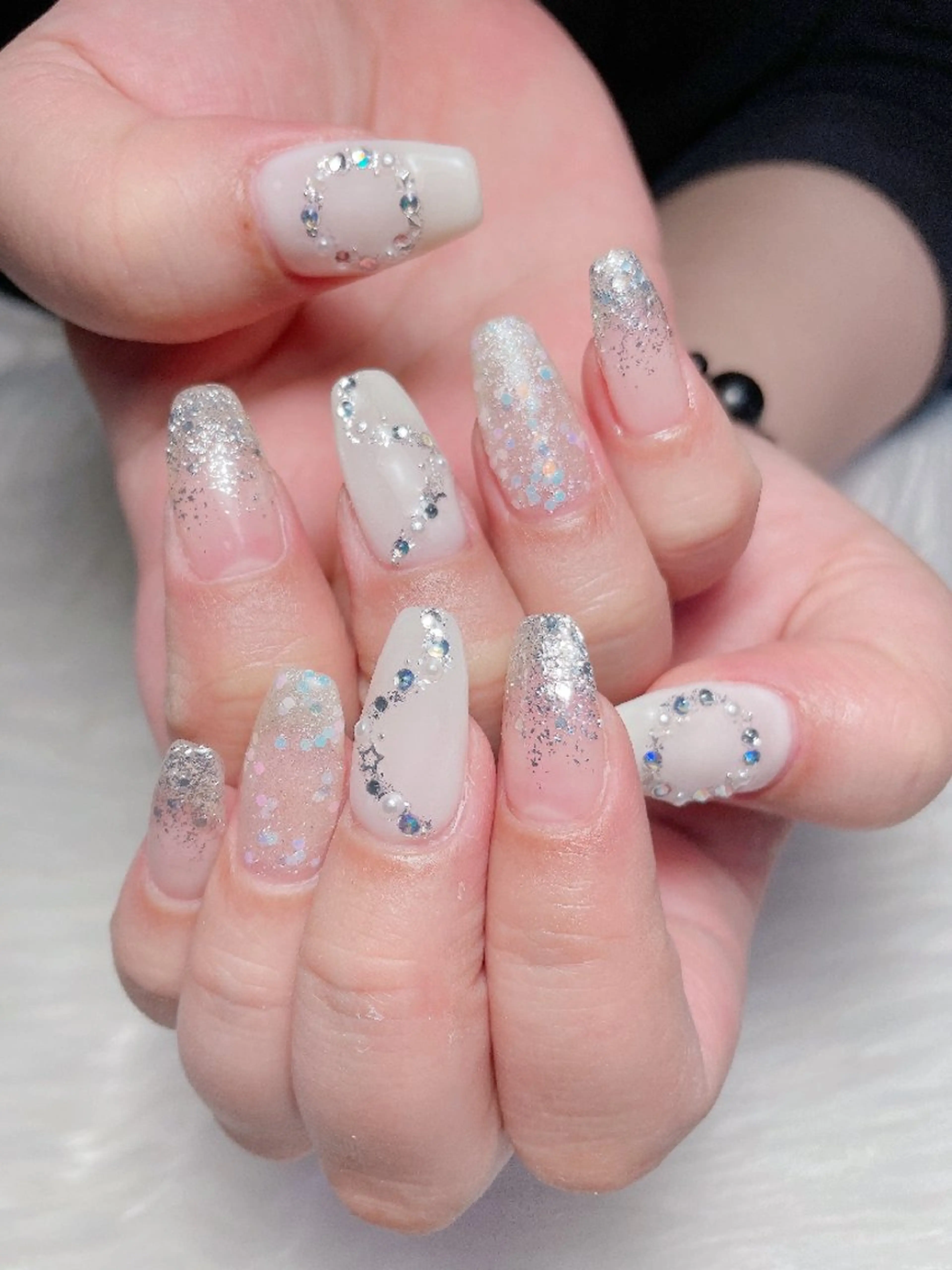 ネイル ハンドネイル 🎀Yumi✨ 長さ出し専門のネイルデザイン