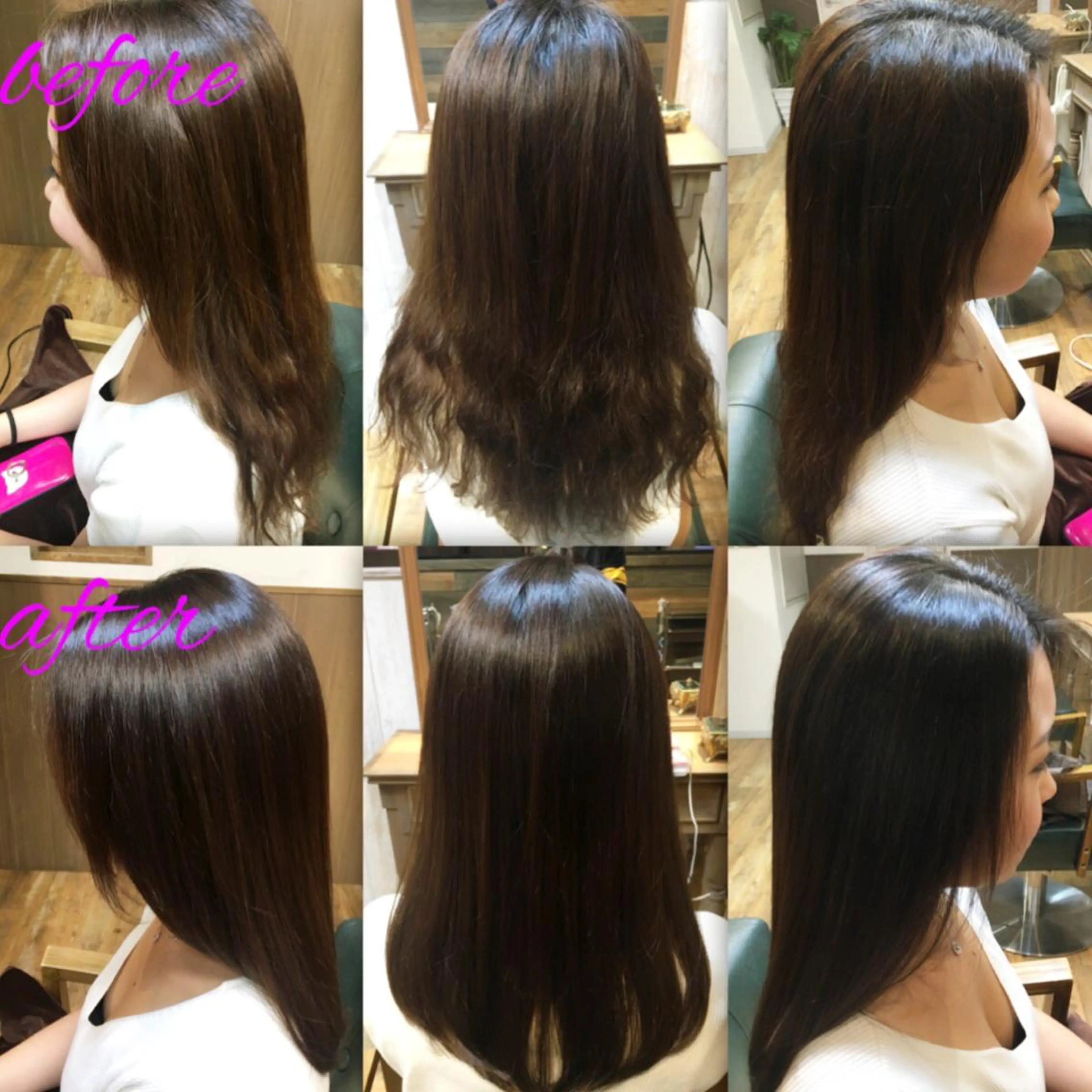 ロング カラー パーマ イルミナカラー ストレートパーマ 本物のブリーチ縮毛 /デサキショウヘイのヘアスタイル