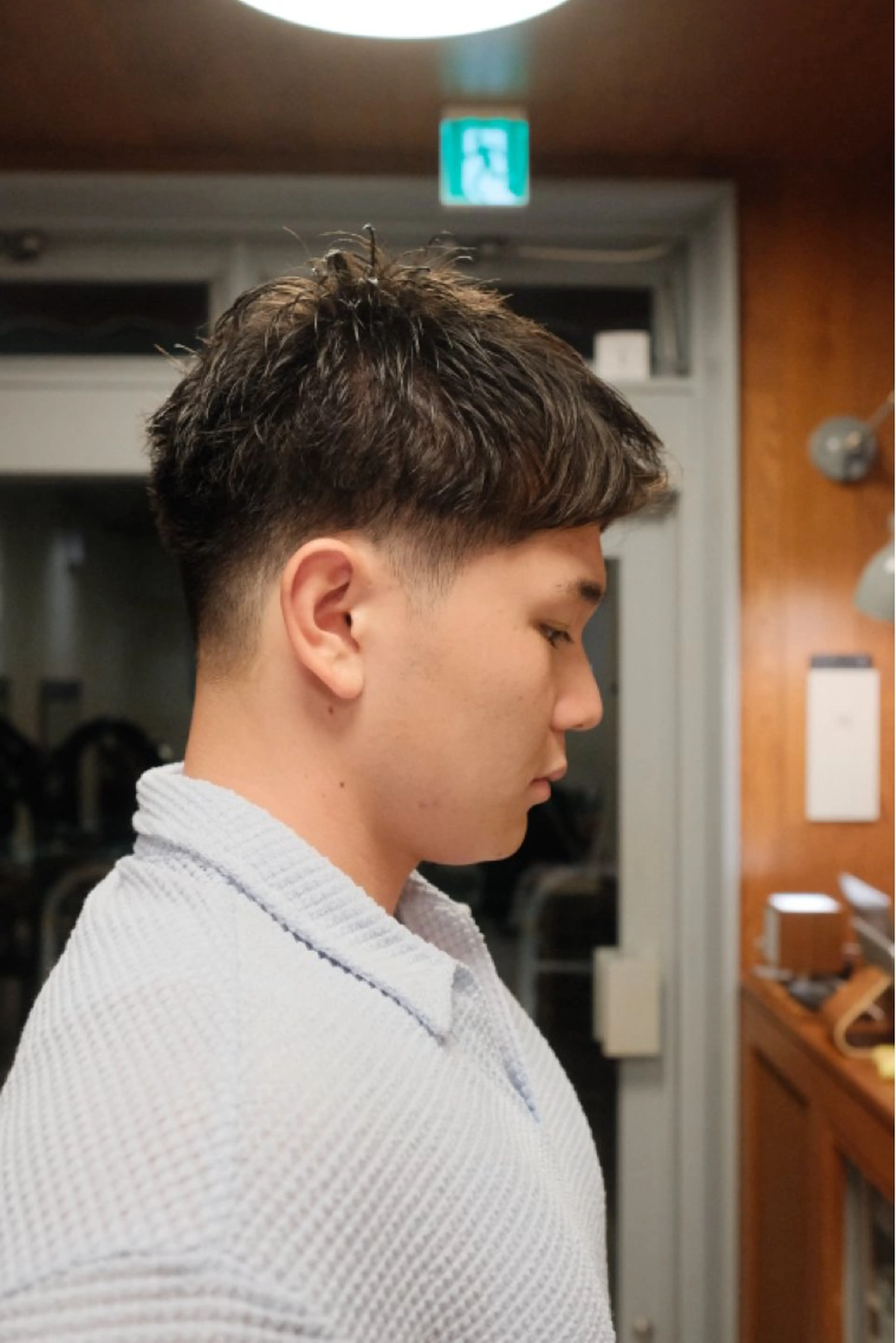 メンズ カット パーマ メンズパーマ いしだ りょうのヘアスタイル