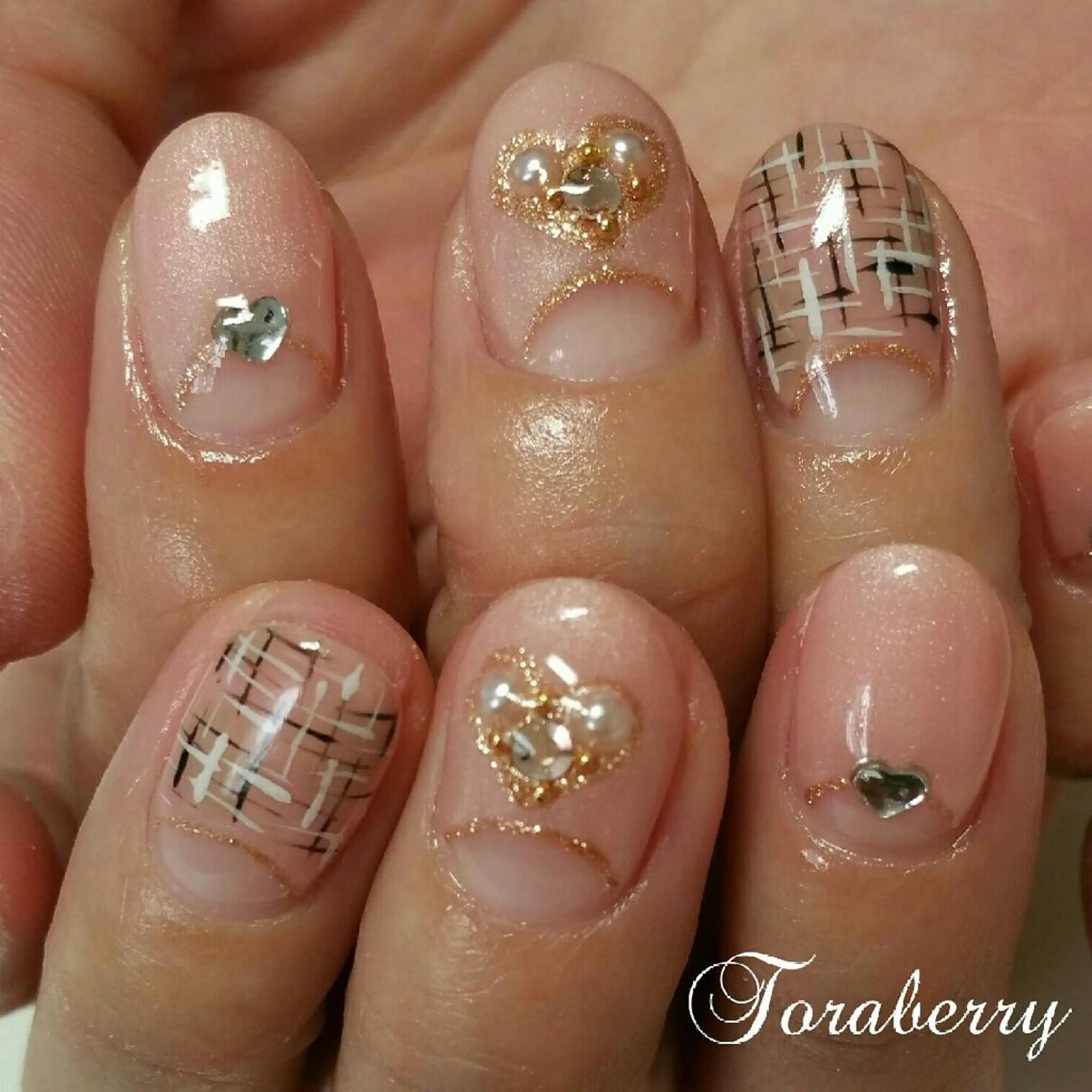 ネイル ツイードネイル ネイリスト なつみのネイルデザイン