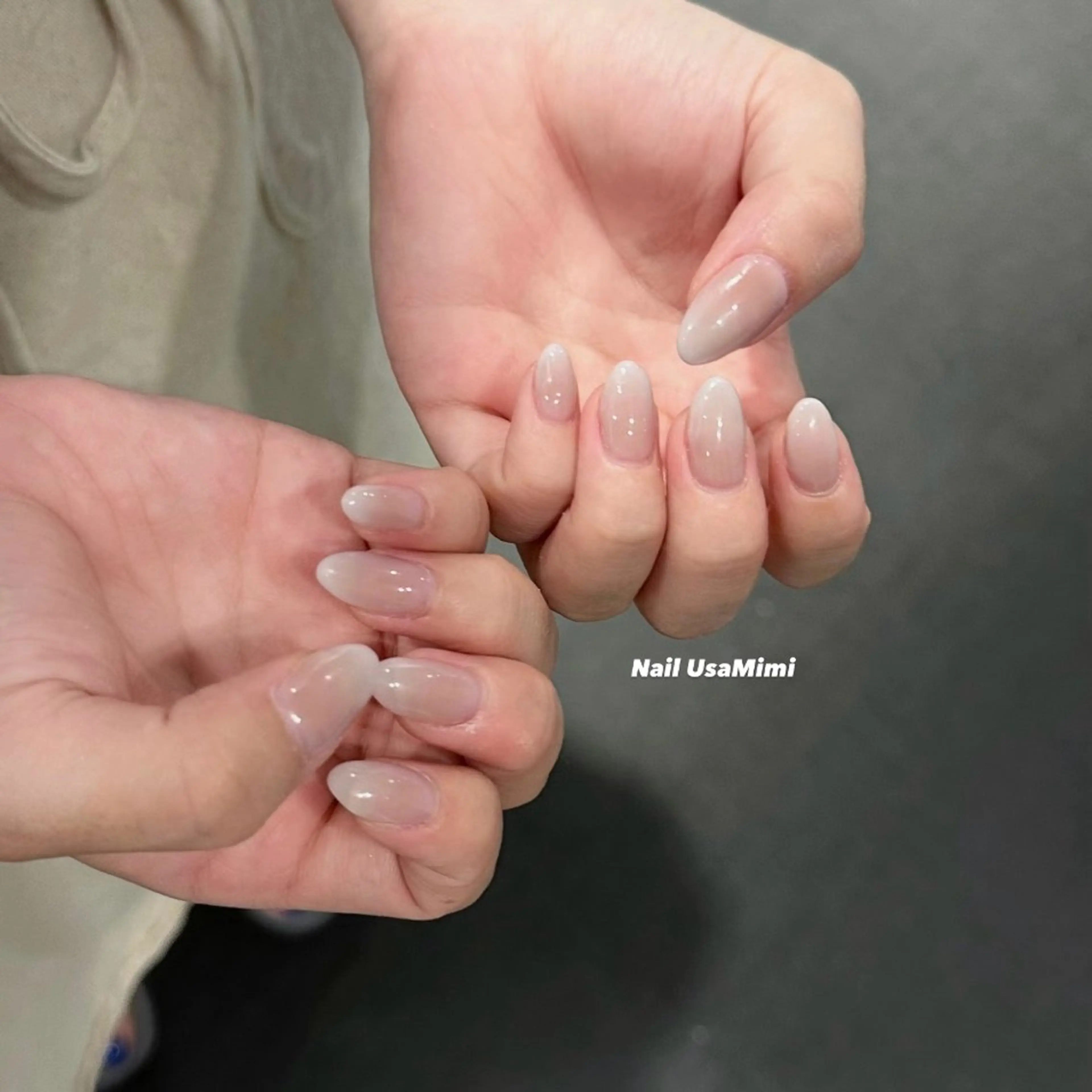 【ハンド】オフありグラデーション(ベースカラーあり)の写真