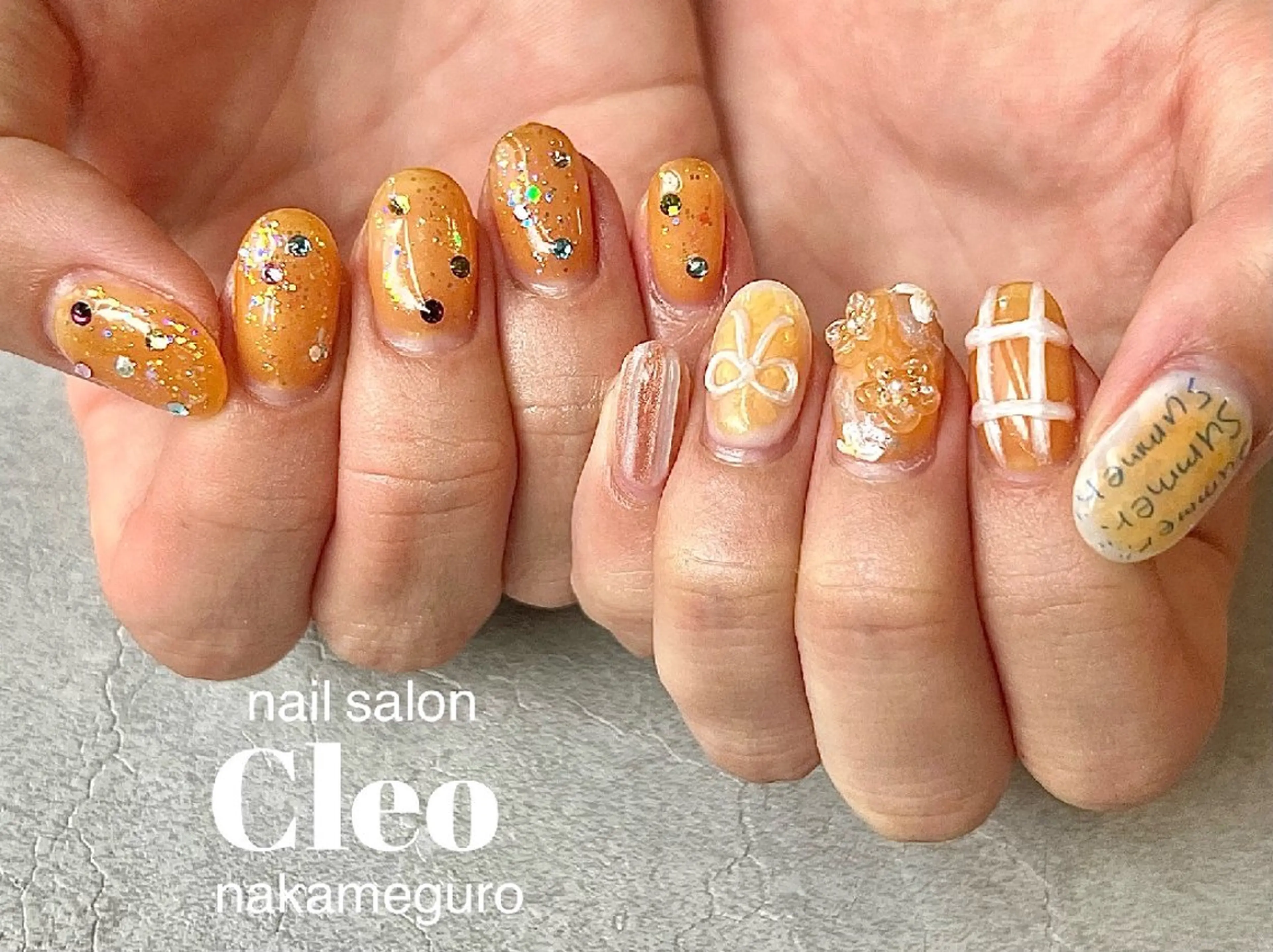 ネイル アートネイル ハンドネイル Cleo中目黒店 hitomiのネイルデザイン